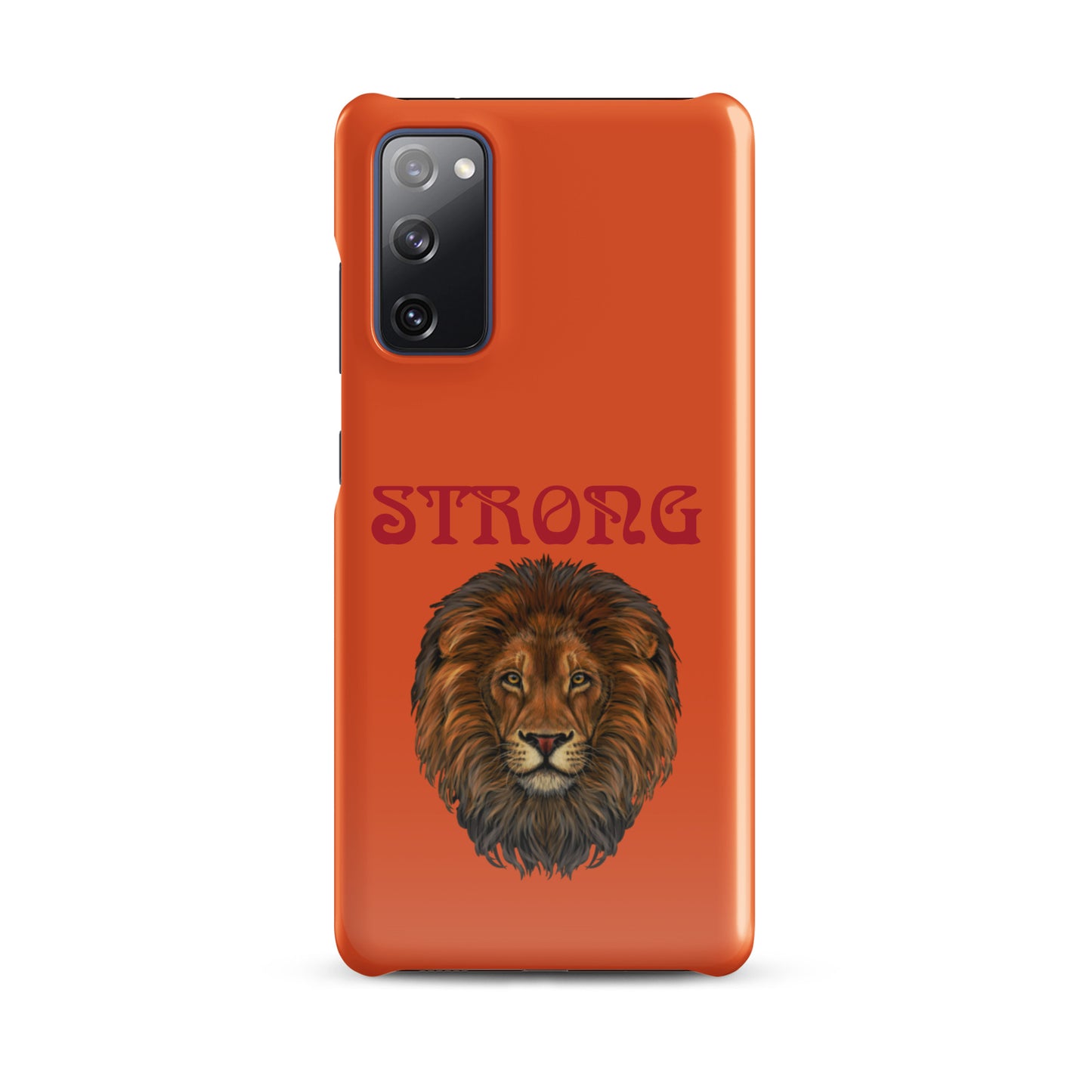 “STRONG”Orange Snap Case for Samsung®W/Red Font