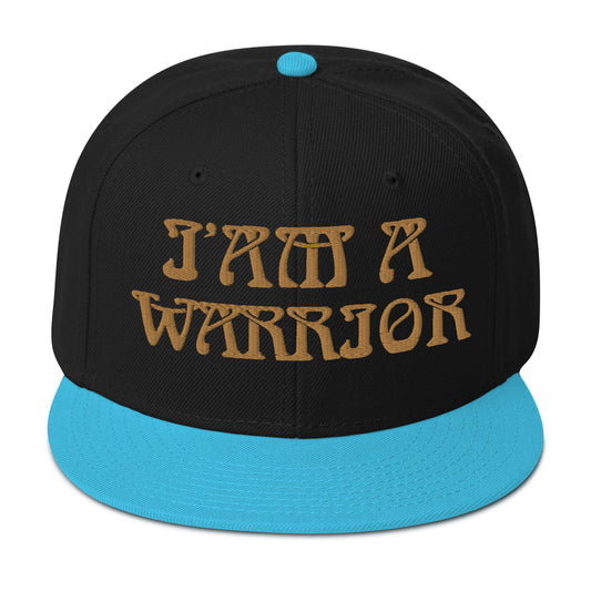 “I’AM A WARRIOR”Snapback Hat W/Bronze Font