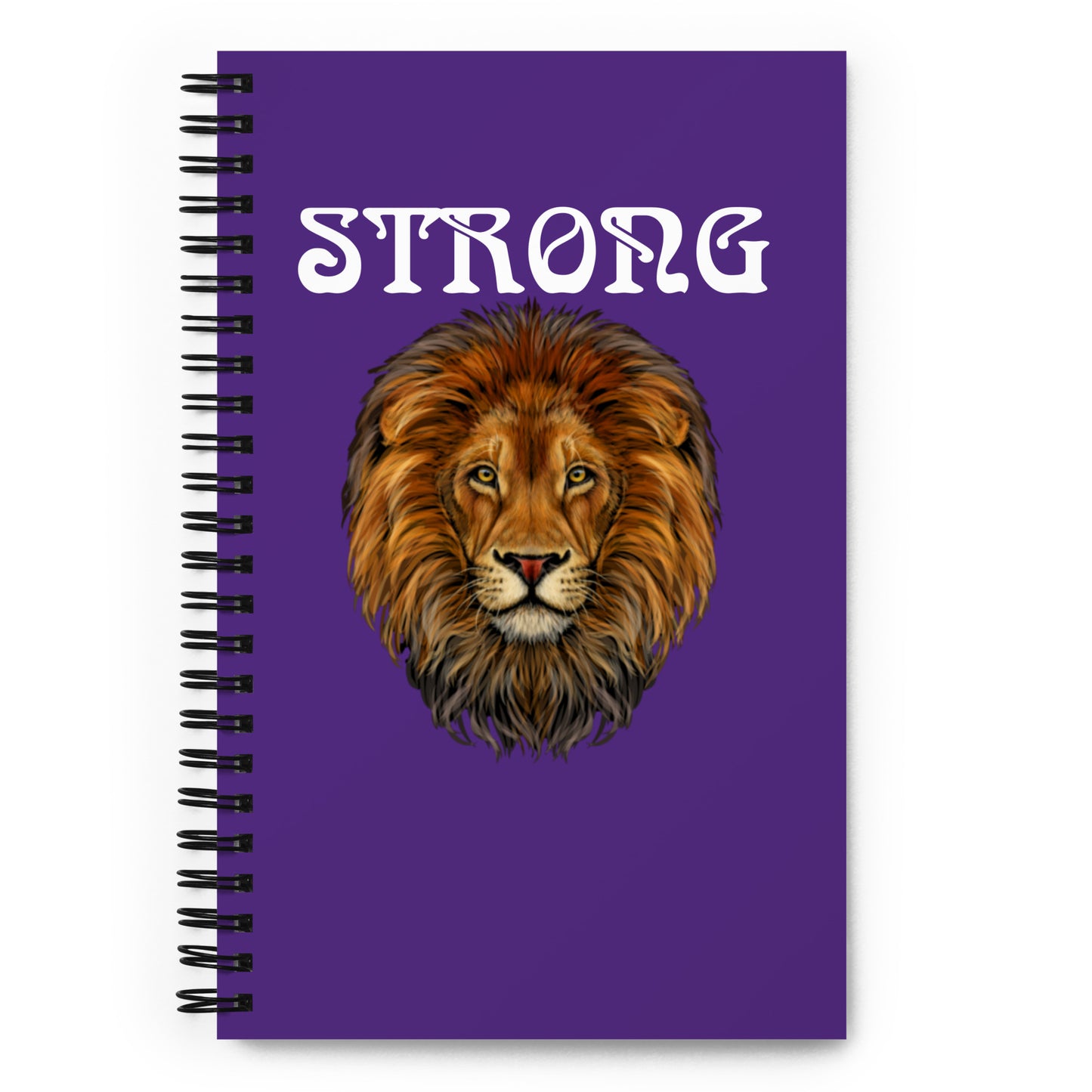 “STRONG”Purple Spiral Notebook