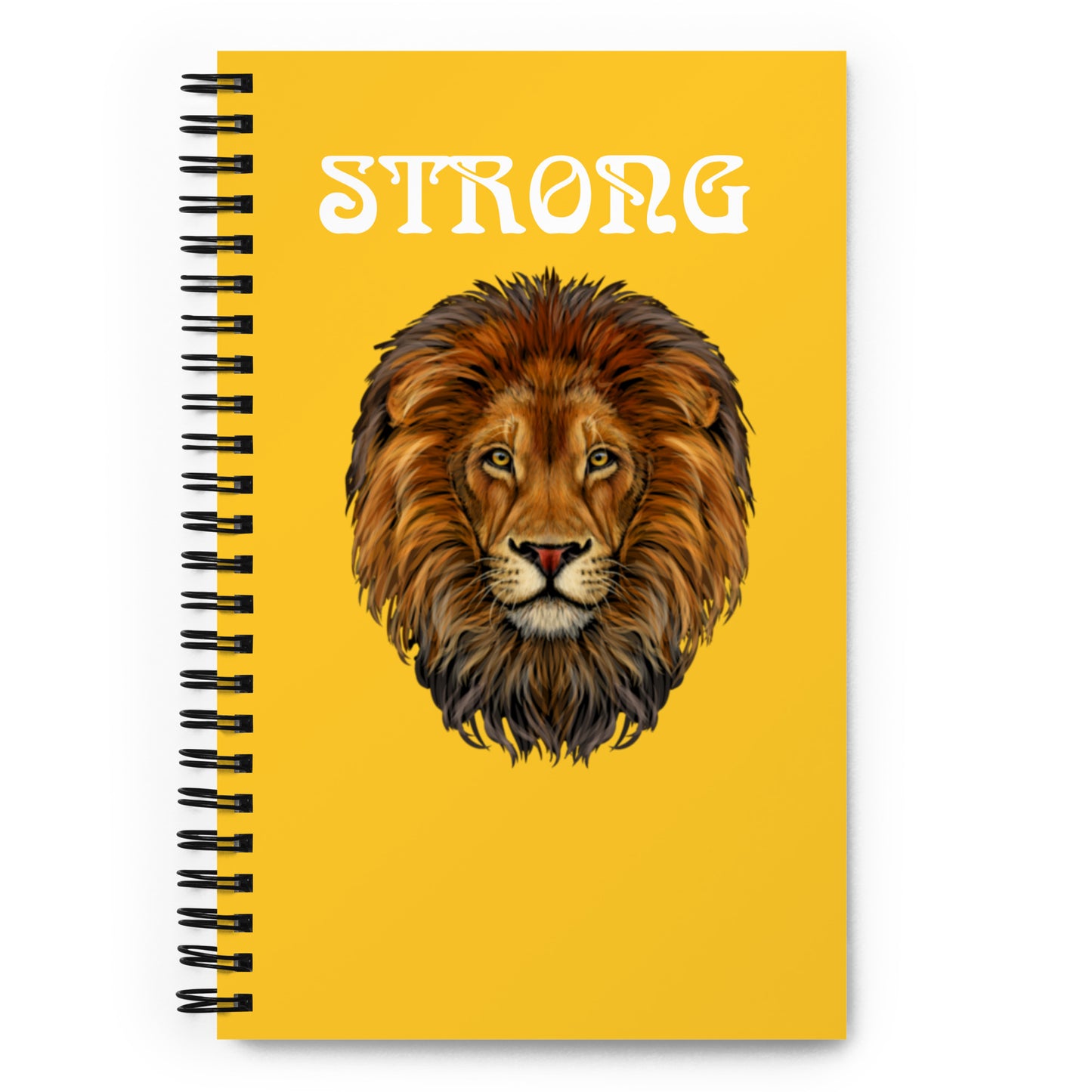 “STRONG”Yellow Spiral Notebook