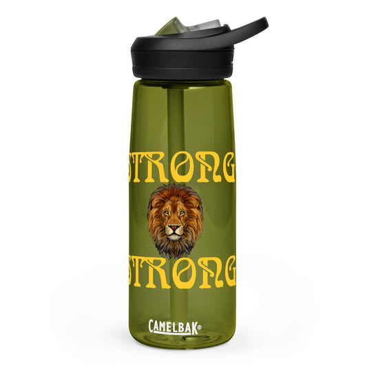 “STRONG” Sports Water Bottle W/Yellow Font