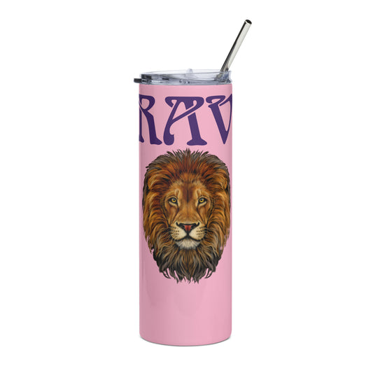 “BRAVE!”Cotton Candy Stainless Steel Tumbler W/Purple Font