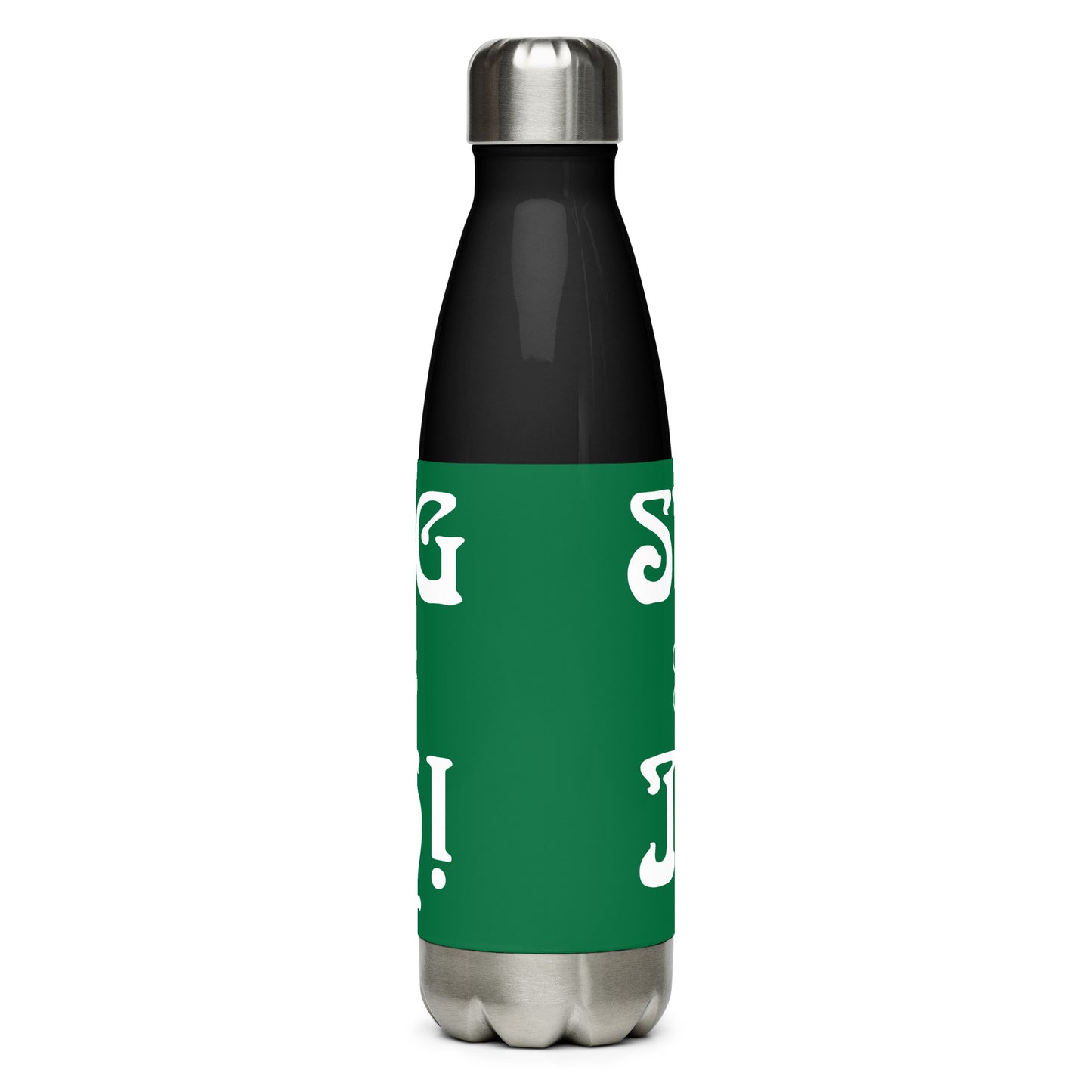 “STRONG &IRISH!Stainless Steel Water Bottle W/White Font