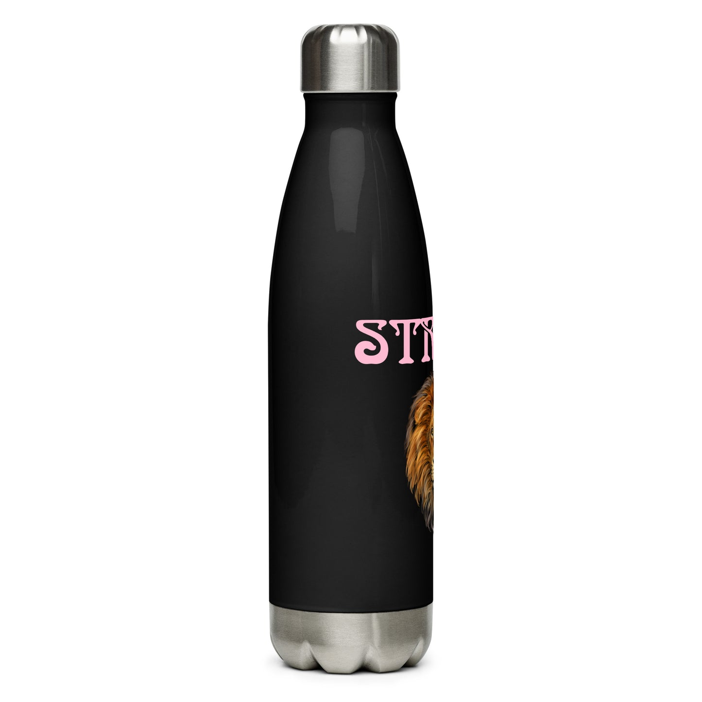 “STRONG”Stainless Steel Water Bottle W/Cotton Candy Font