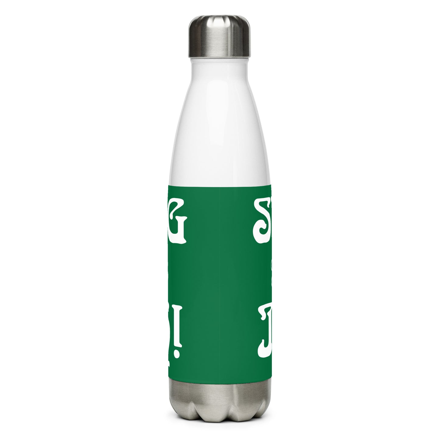 “STRONG &IRISH!Stainless Steel Water Bottle W/White Font