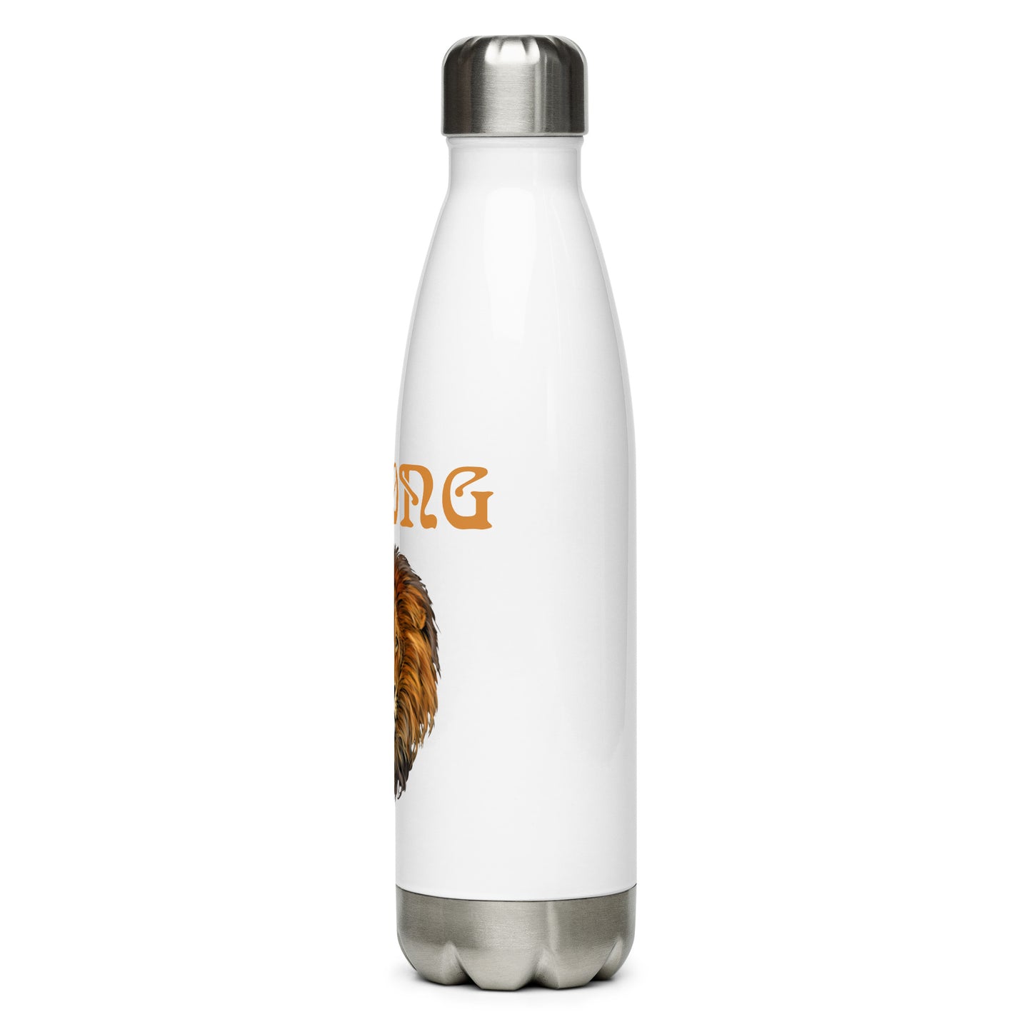 “STRONG”Stainless Steel Water Bottle W/Bronze Font