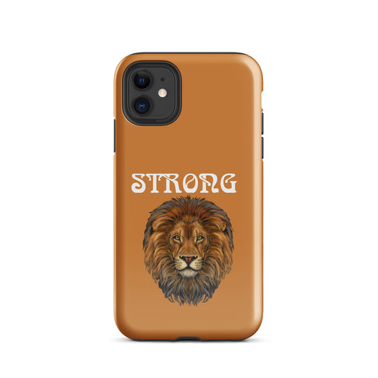 "STRONG"Bronze Tough Case for iPhone® W/White Font