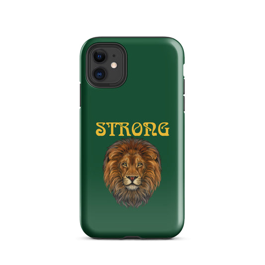 “STRONG”Jewel Tough Case for iPhone® W\Yellow Font