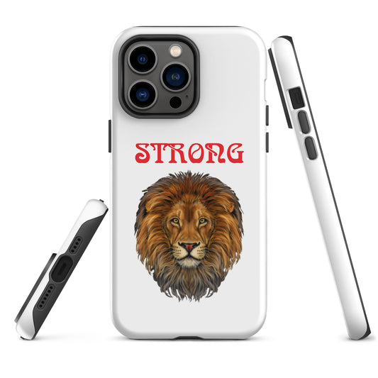 “STRONG”Tough Case for iPhone®W/Red Font