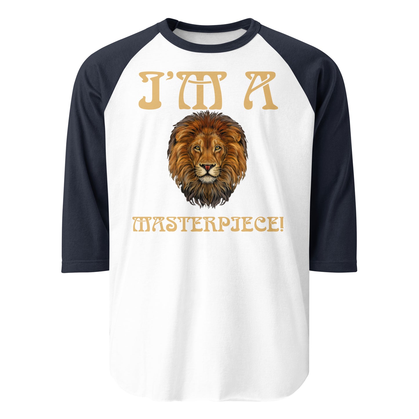 “I’M A MASTERPIECE!” 3/4 Sleeve Raglan Shirt W/Fawn Font