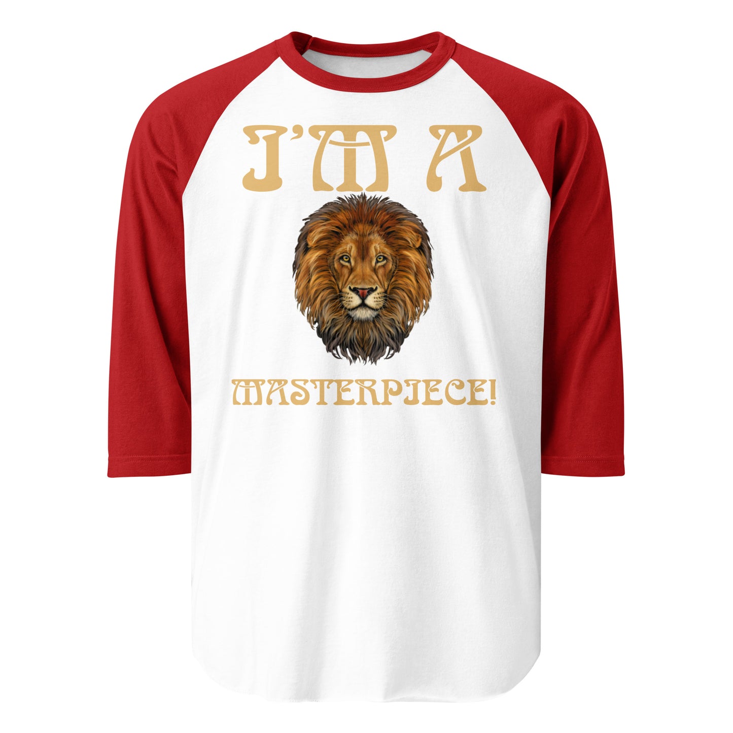 “I’M A MASTERPIECE!” 3/4 Sleeve Raglan Shirt W/Fawn Font