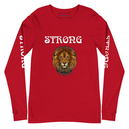 “STRONG”Unisex Long Sleeve Tee W/White Font