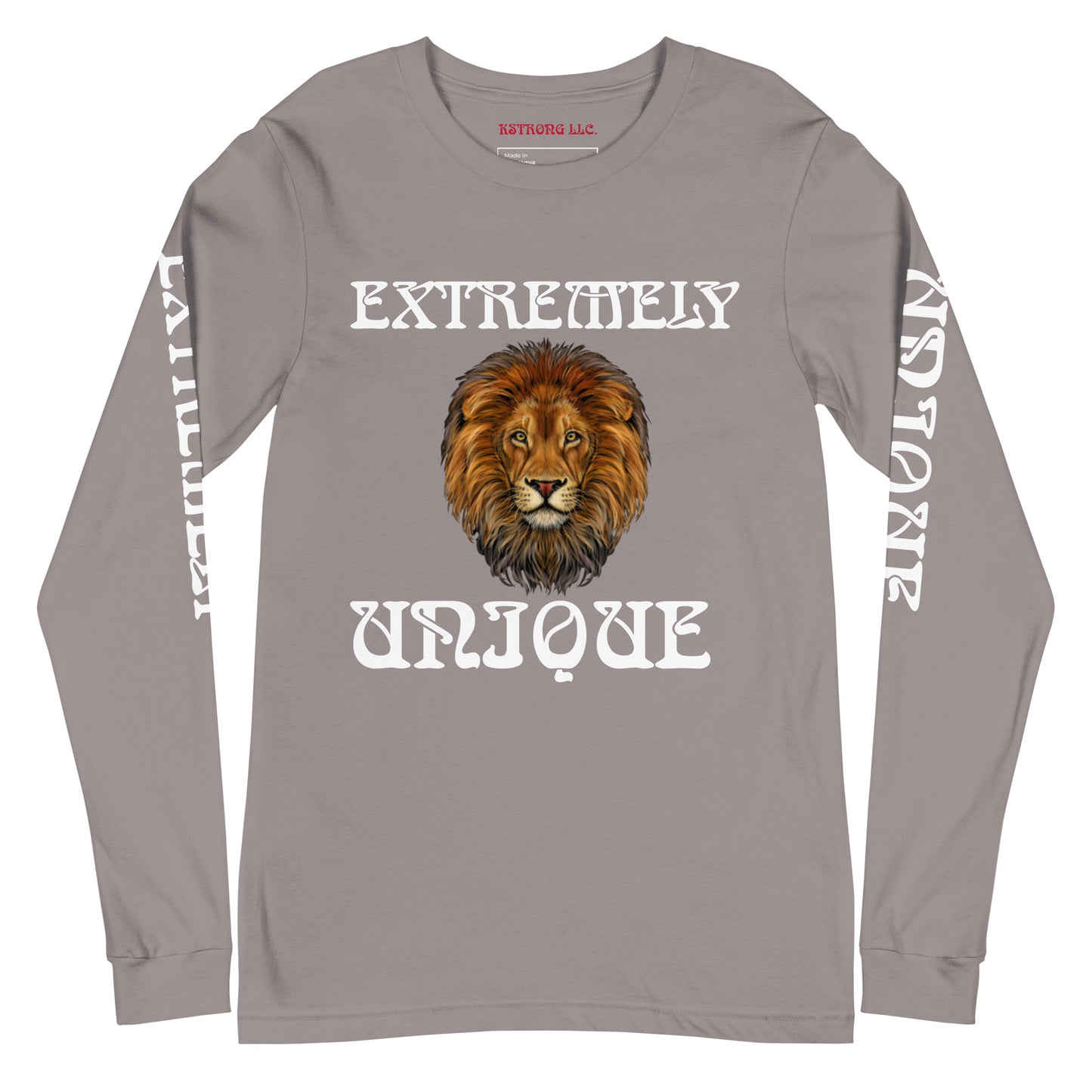 “EXTREMELY UNIQUE”Unisex Long Sleeve Tee W/White Font