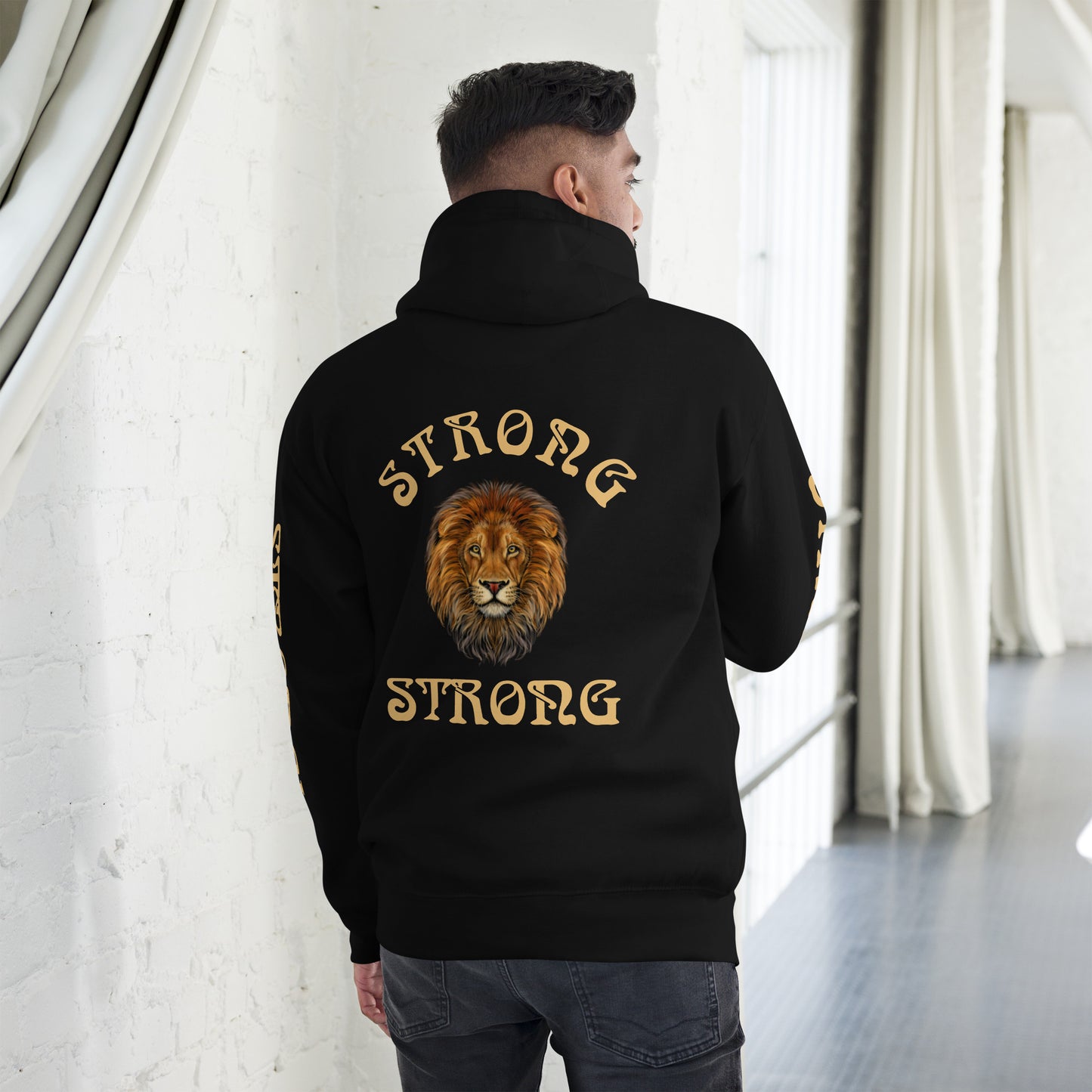 “STRONG”Unisex Hoodie W/Fawn Font