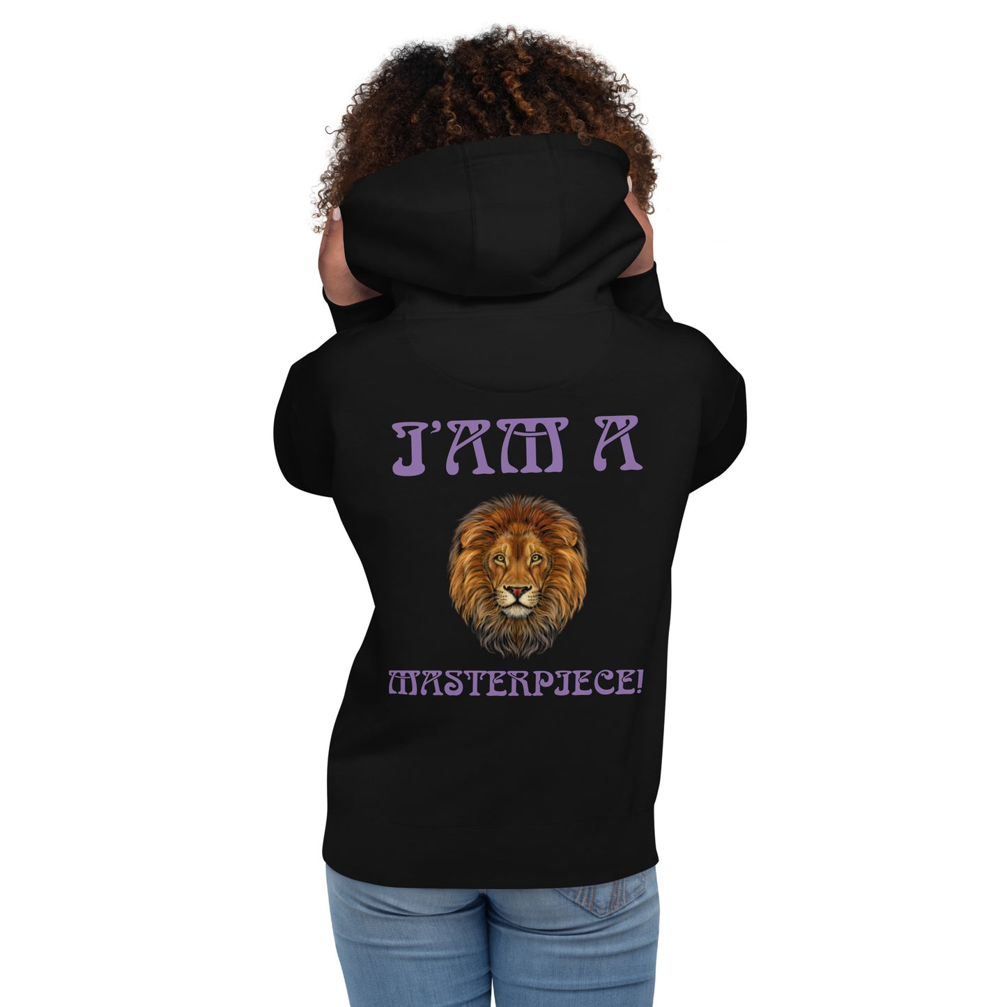 “I’AM A MASTERPIECE!”Unisex Hoodie W/Purple Font