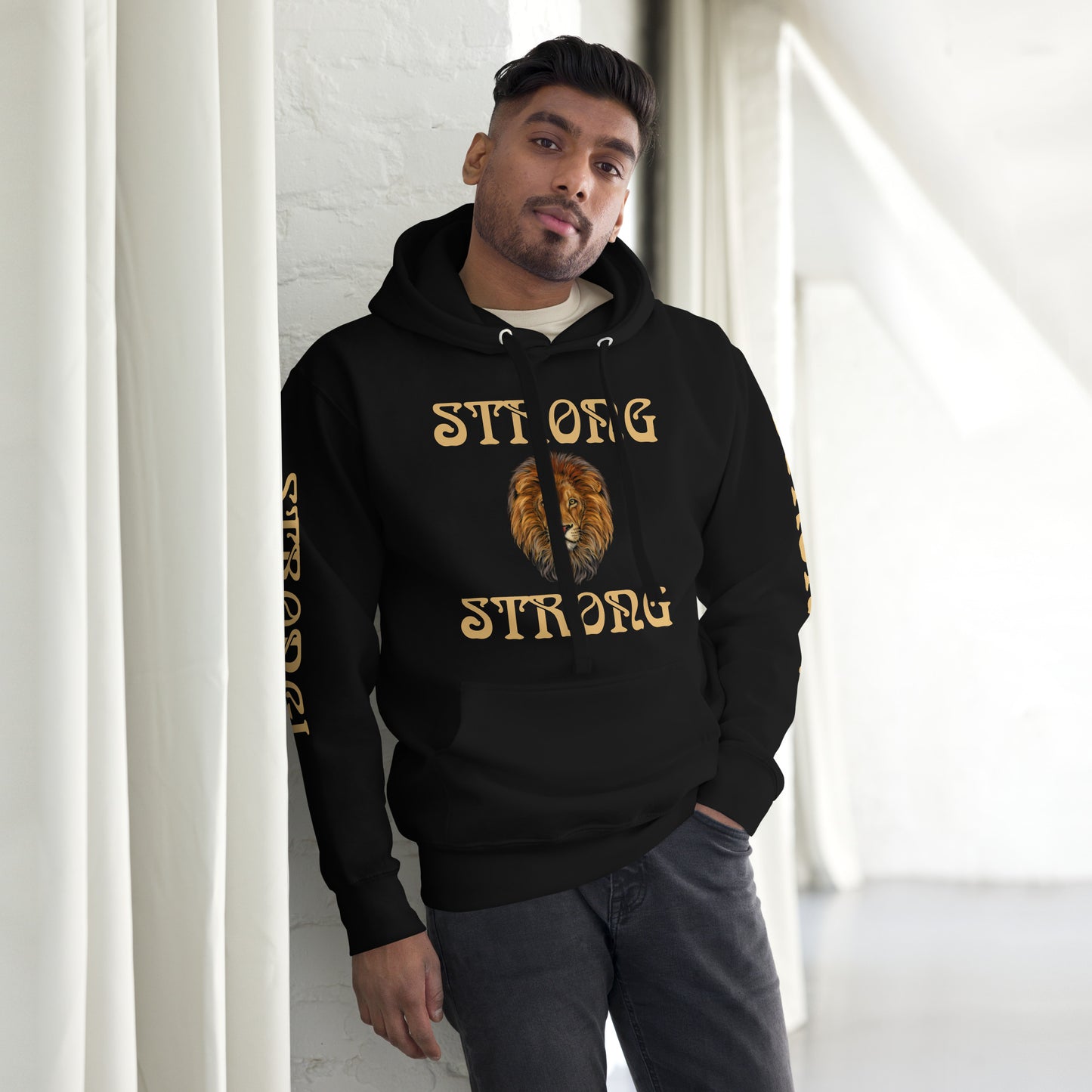 “STRONG”Unisex Hoodie W/Fawn Font