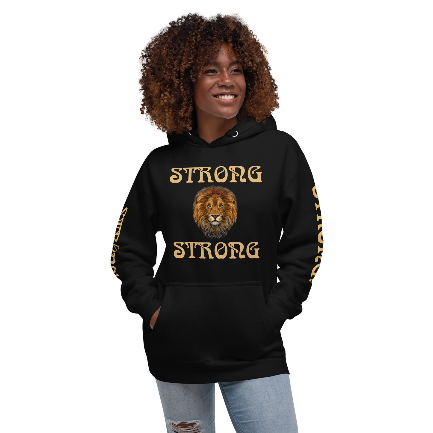 “STRONG”Unisex Hoodie W/Fawn Font