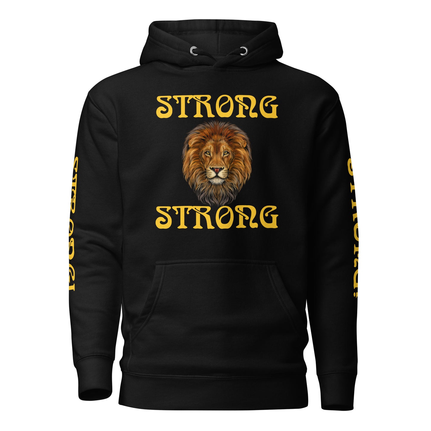 “IAM STRONG”Unisex Hoodie W/Yellow Font