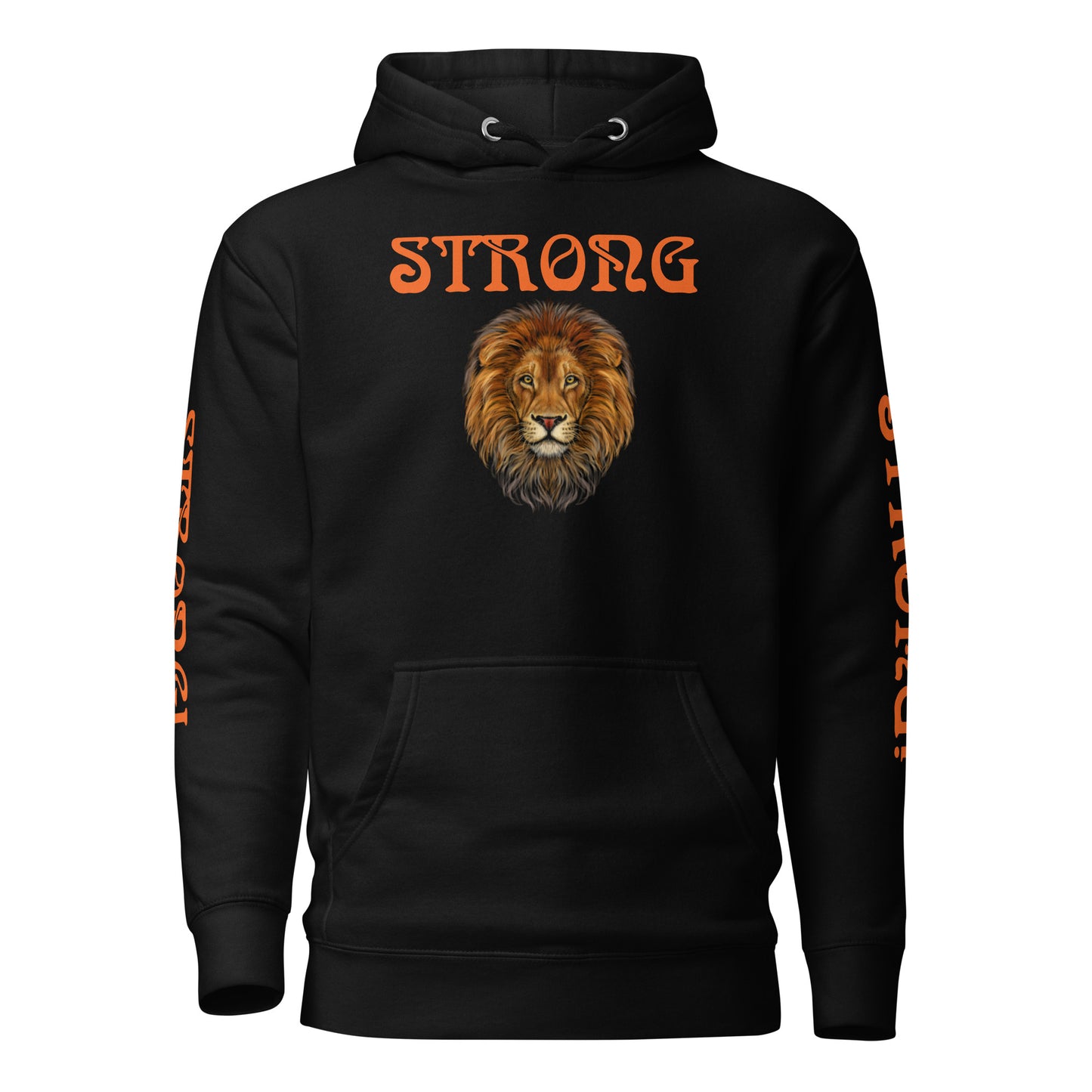 “STRONG”Unisex Hoodie W/Orange Font