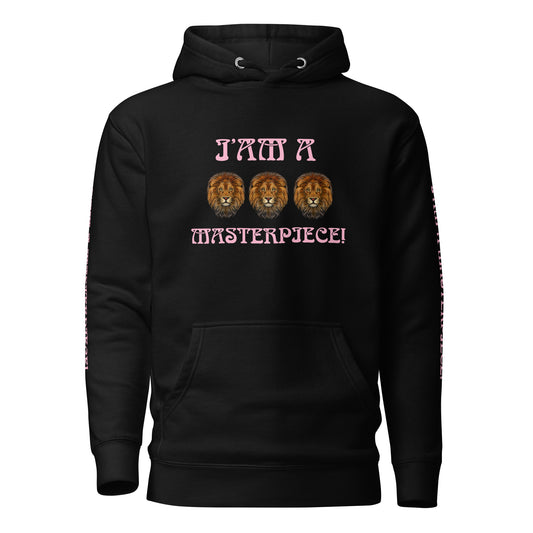 “I’AM A MASTERPIECE!”Unisex Hoodie W/Cotton Candy Font