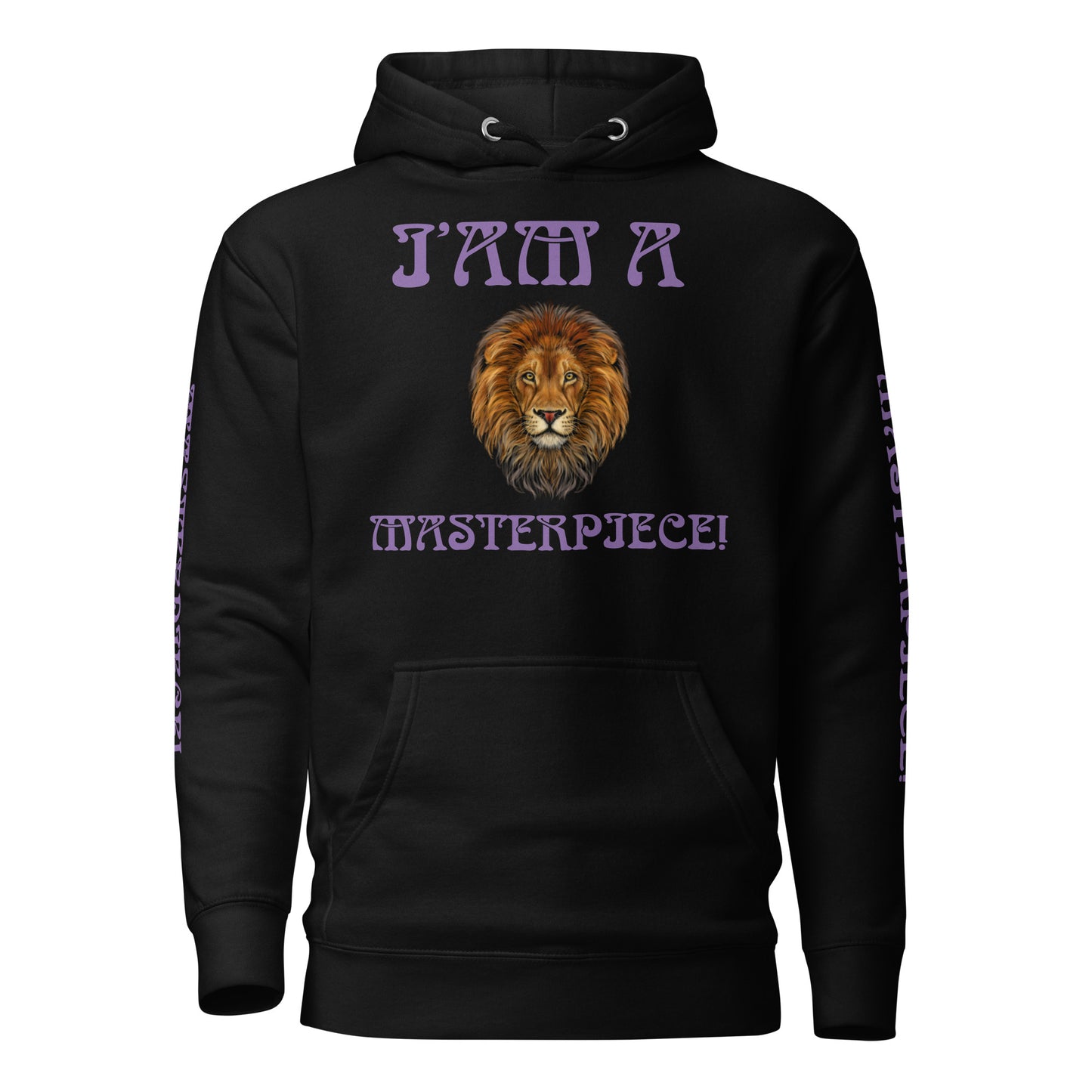 “I’AM A MASTERPIECE!”Unisex Hoodie W/Purple Font