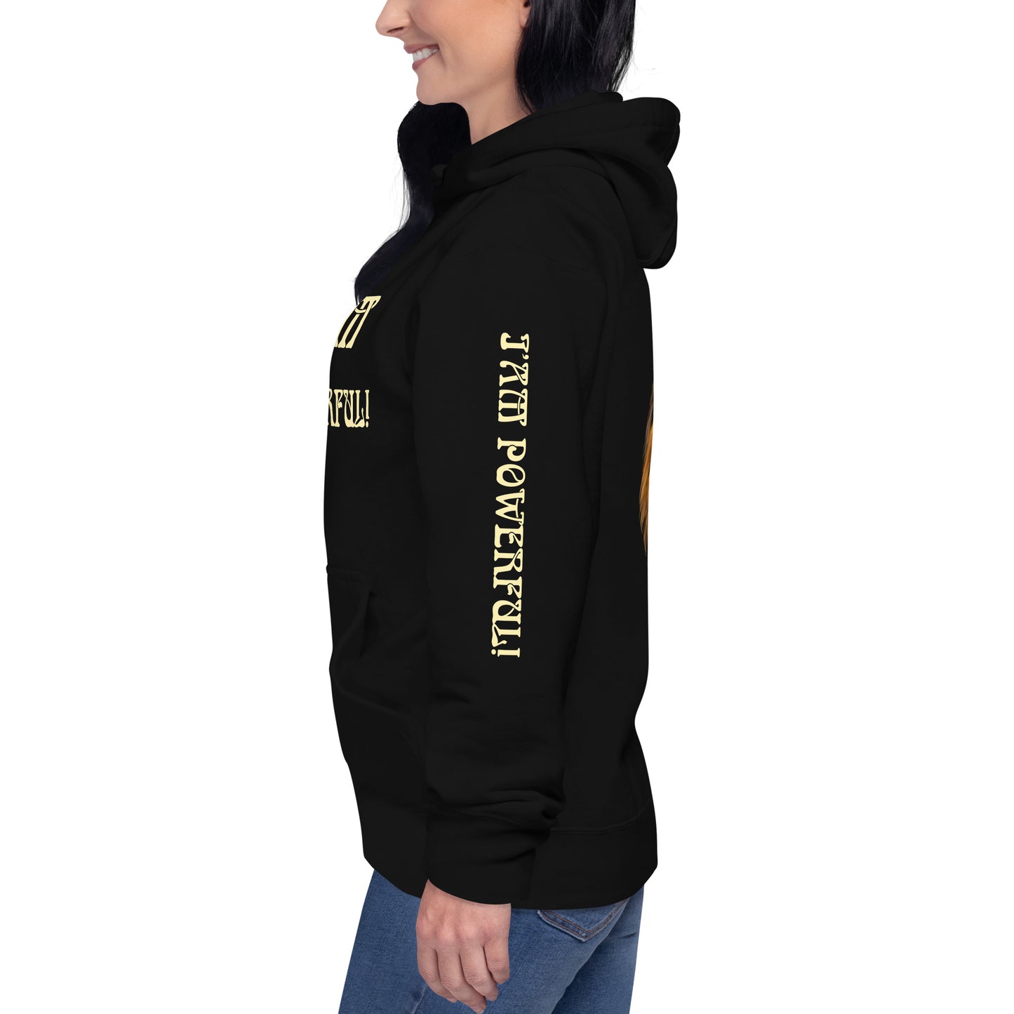 “I’AM POWERFUL!”Unisex Hoodie W/Banana Font