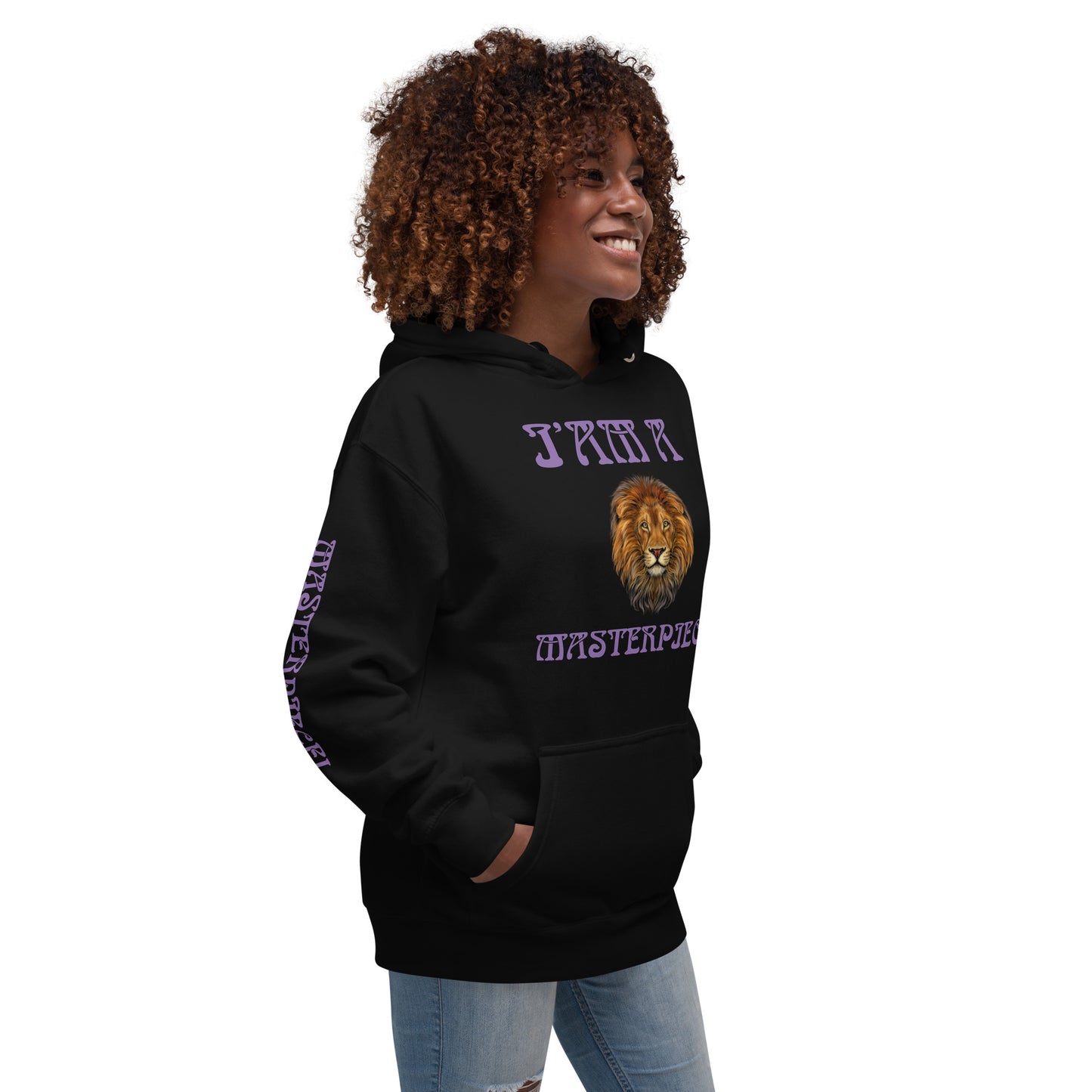 “I’AM A MASTERPIECE!”Unisex Hoodie W/Purple Font