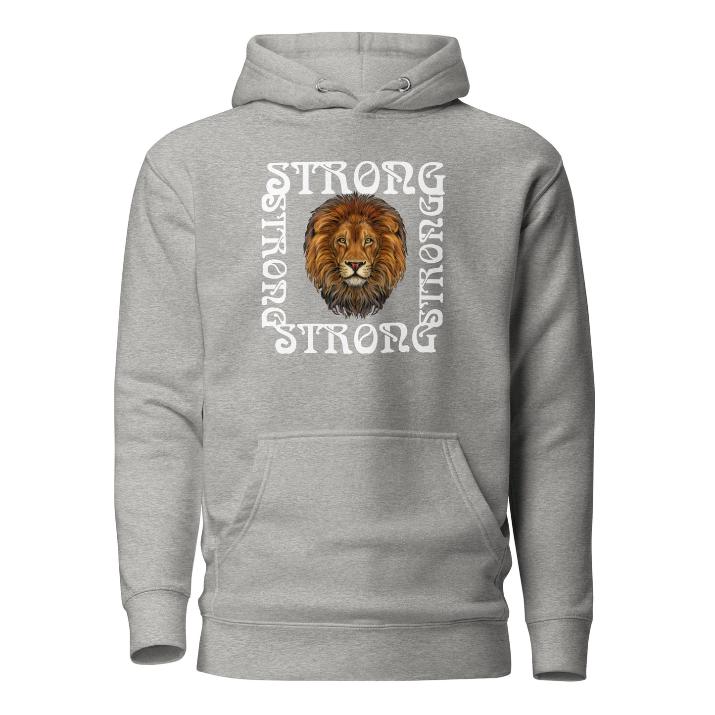 “STRONG”SQUARE Unisex Hoodie W/White Font