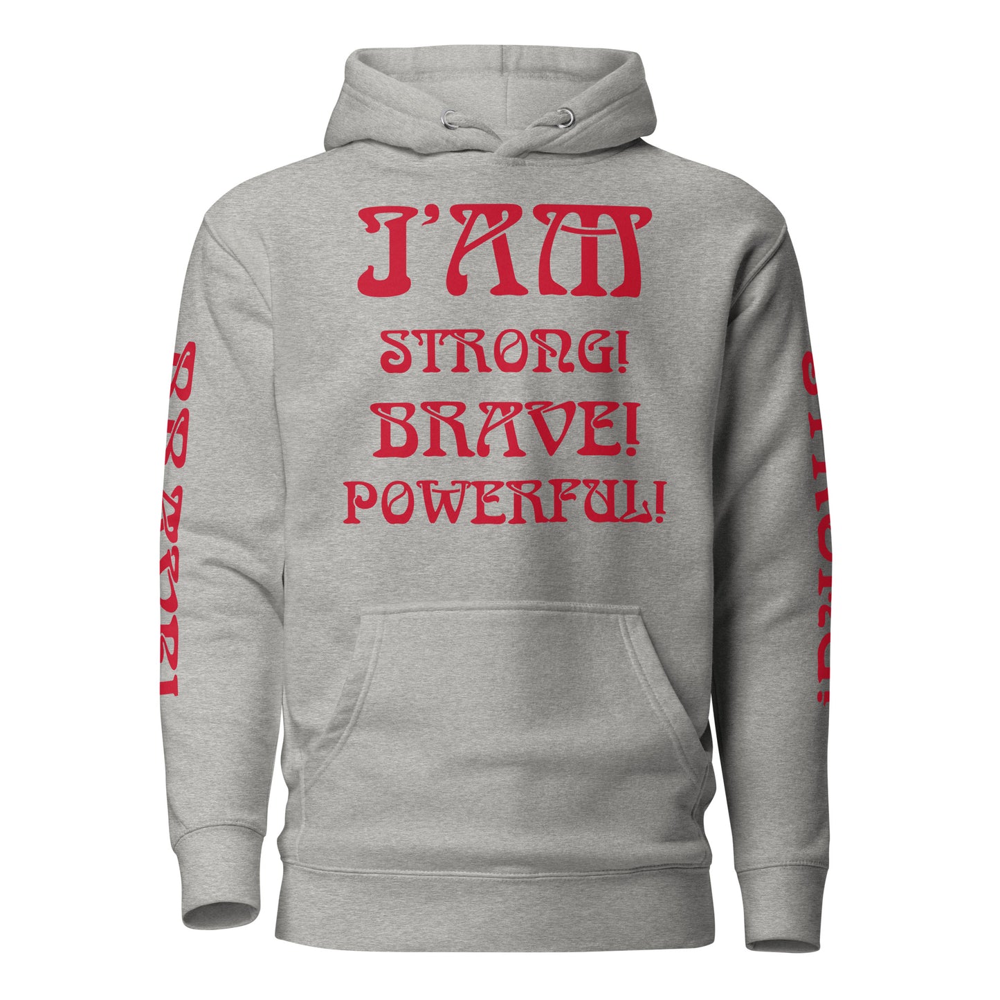 “IAM”Unisex Hoodie W/Red Font