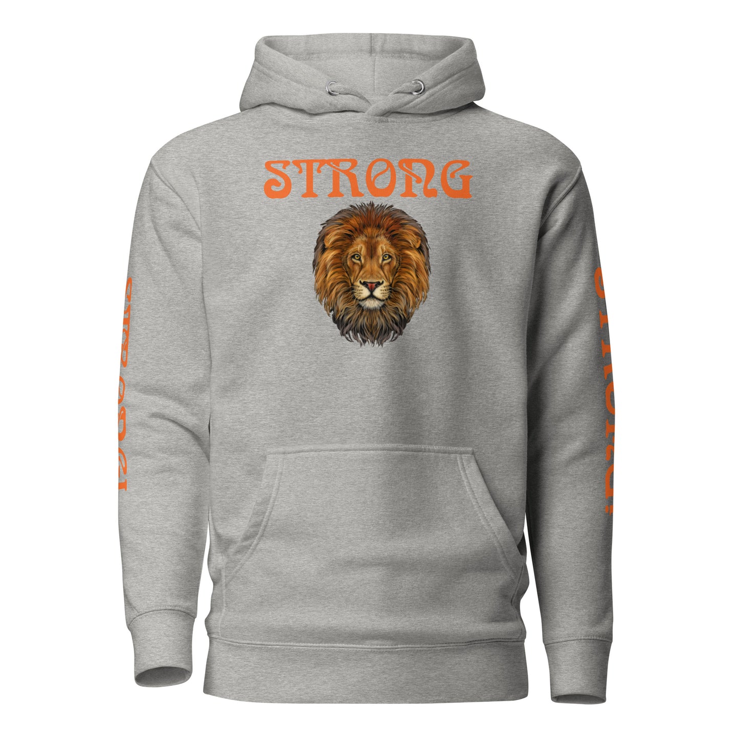 “STRONG”Unisex Hoodie W/Orange Font