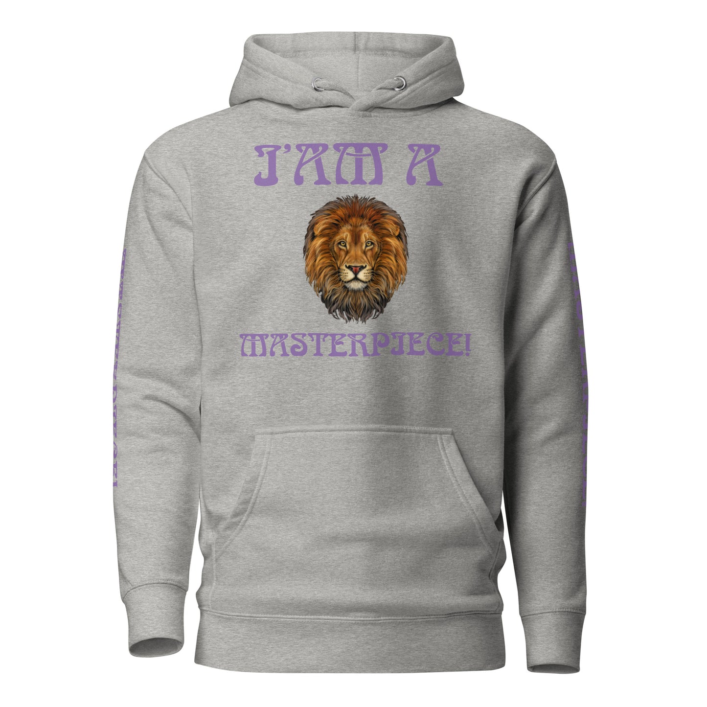 “I’AM A MASTERPIECE!”Unisex Hoodie W/Purple Font