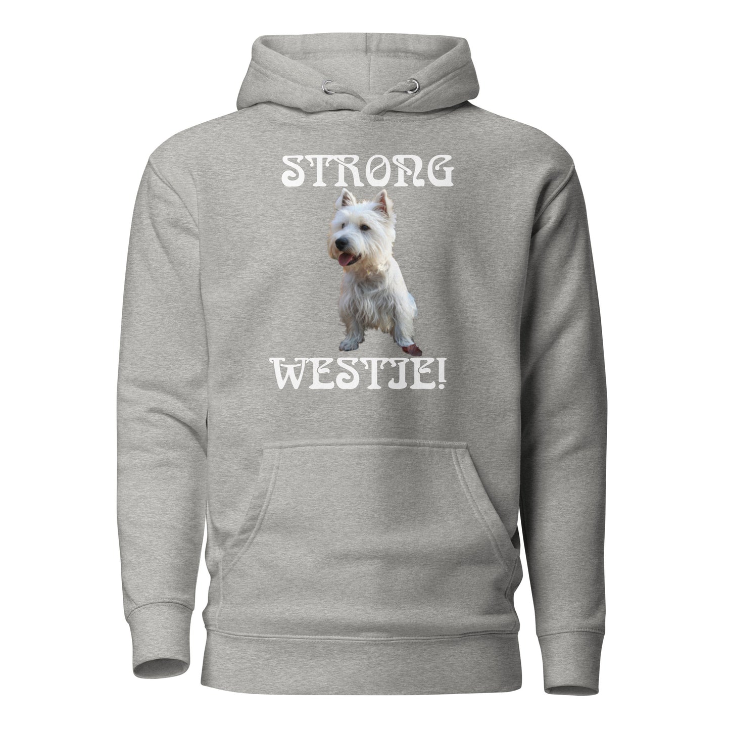 “STRONG WESTIE”Unisex Hoodie W/White Font