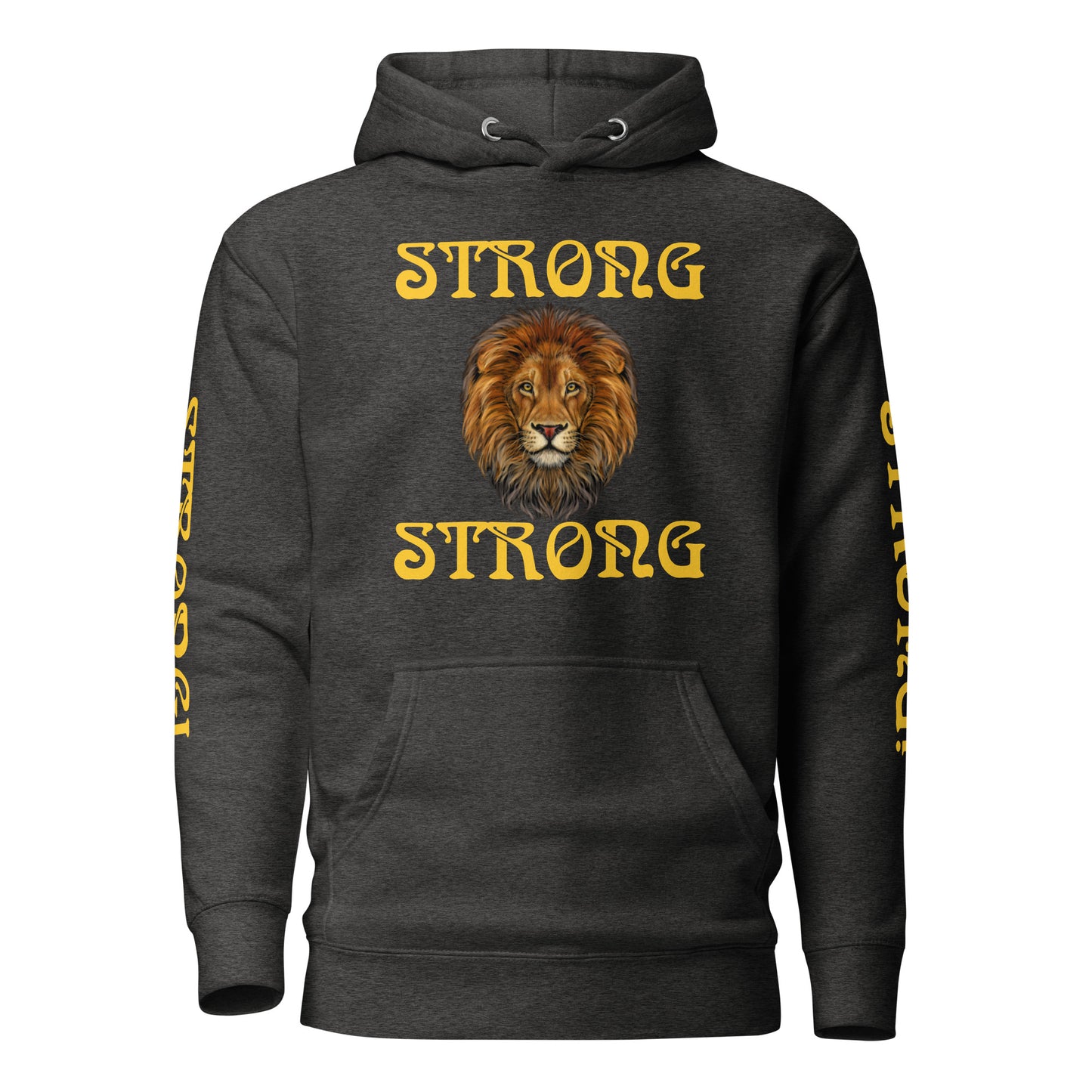 “IAM STRONG”Unisex Hoodie W/Yellow Font