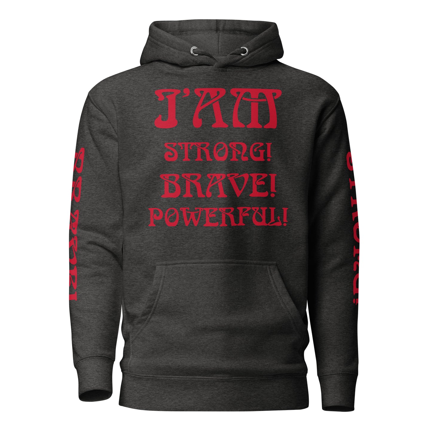 “IAM”Unisex Hoodie W/Red Font