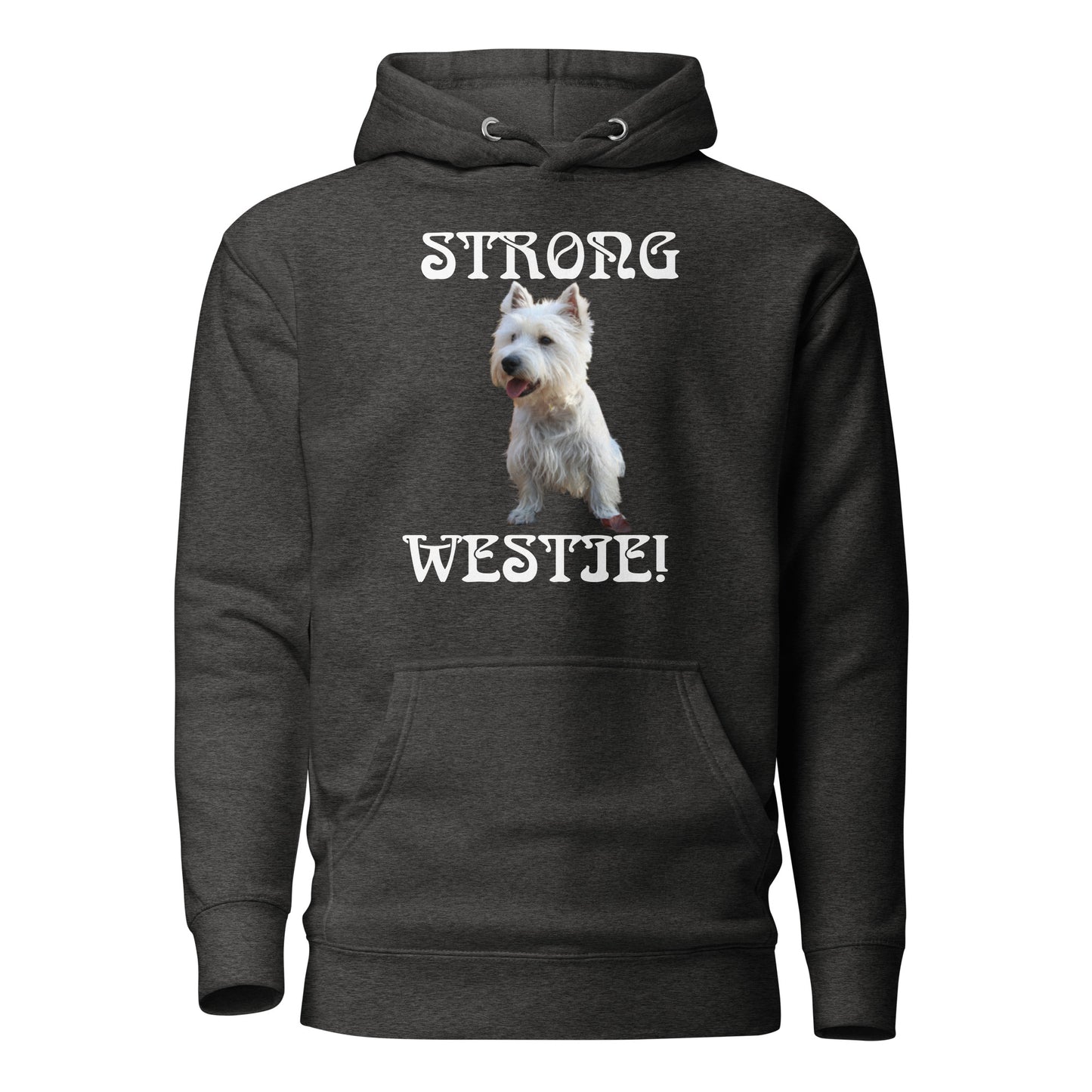 “STRONG WESTIE”Unisex Hoodie W/White Font