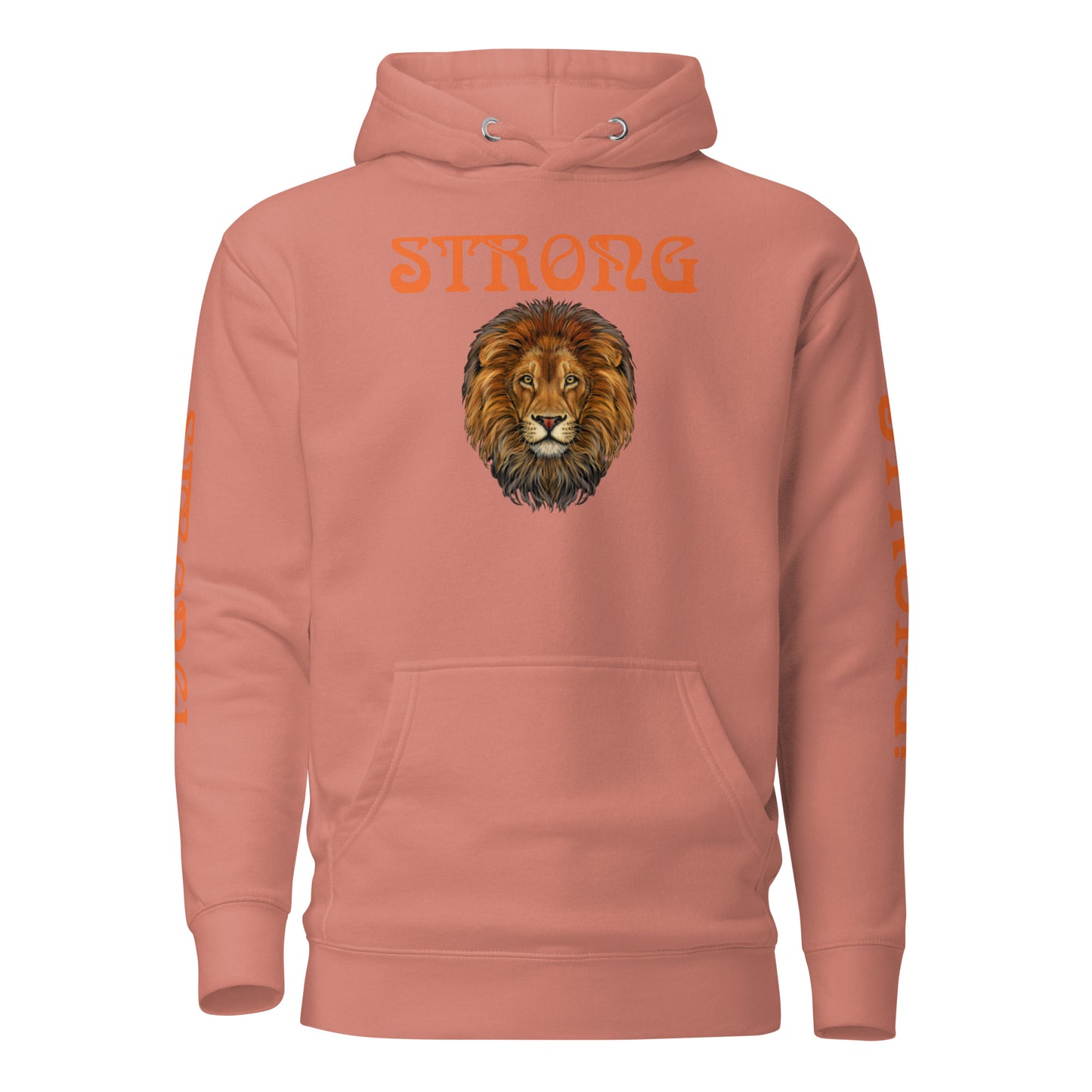 “STRONG”Unisex Hoodie W/Orange Font