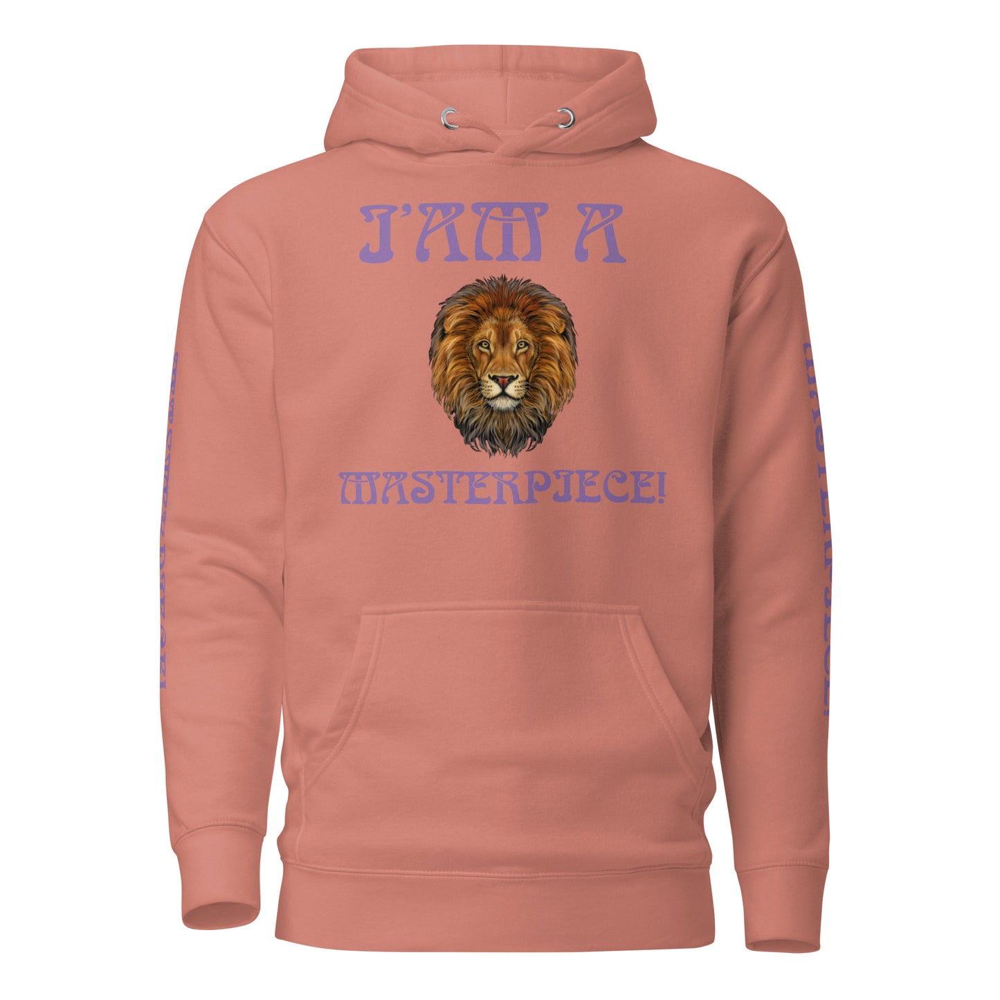 “I’AM A MASTERPIECE!”Unisex Hoodie W/Purple Font