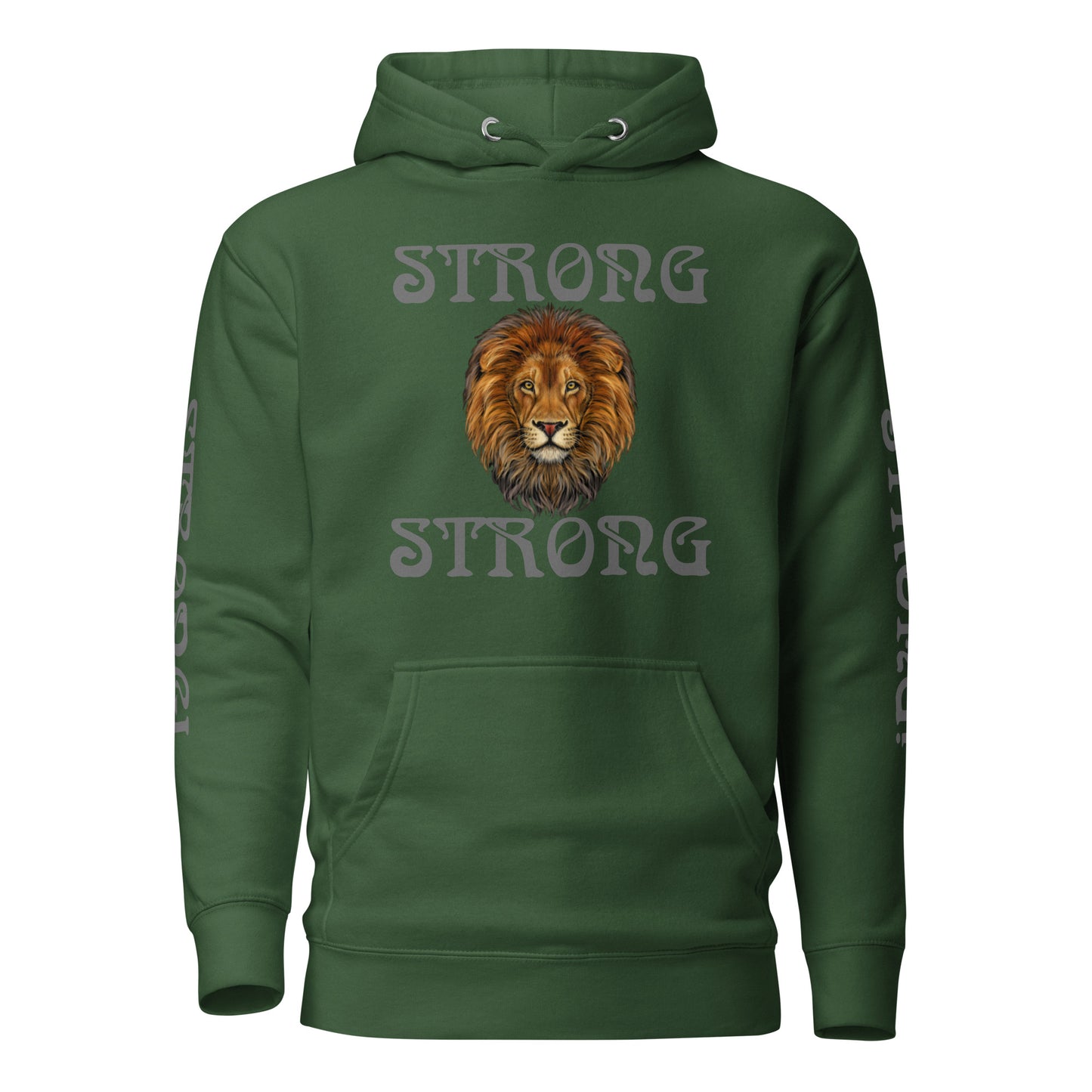 “IAM STRONG”Unisex Hoodie W/Grey Font