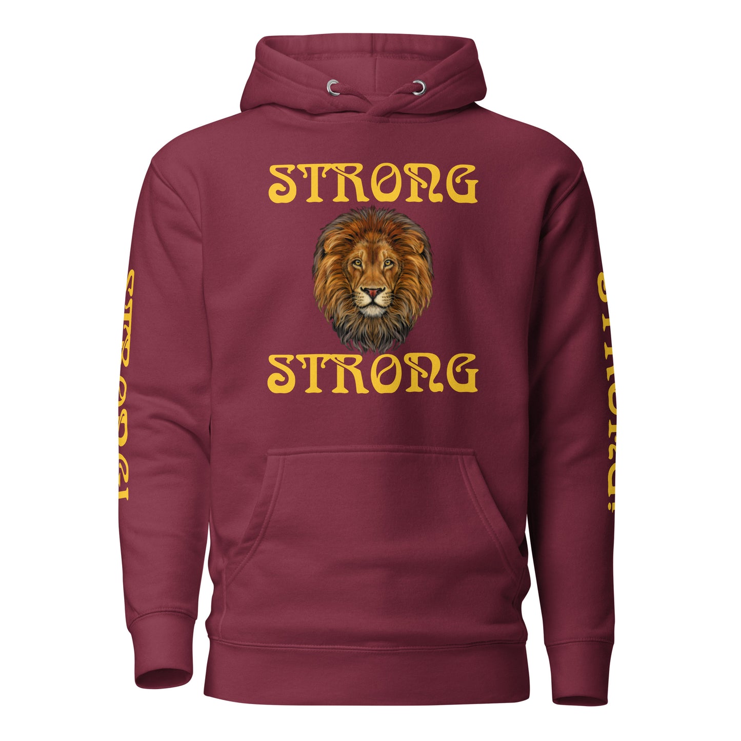 “IAM STRONG”Unisex Hoodie W/Yellow Font