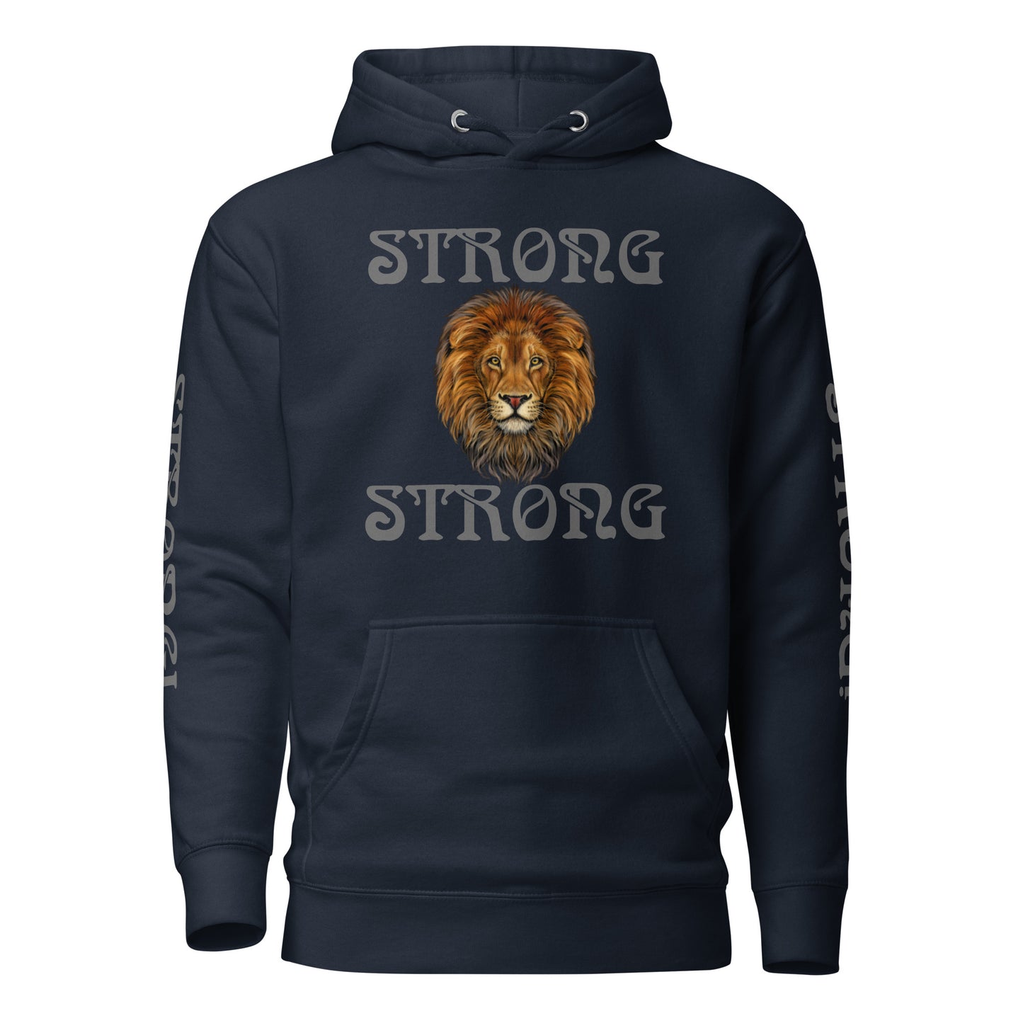 “IAM STRONG”Unisex Hoodie W/Grey Font