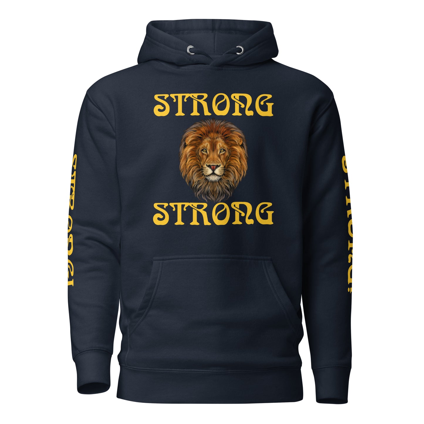 “IAM STRONG”Unisex Hoodie W/Yellow Font