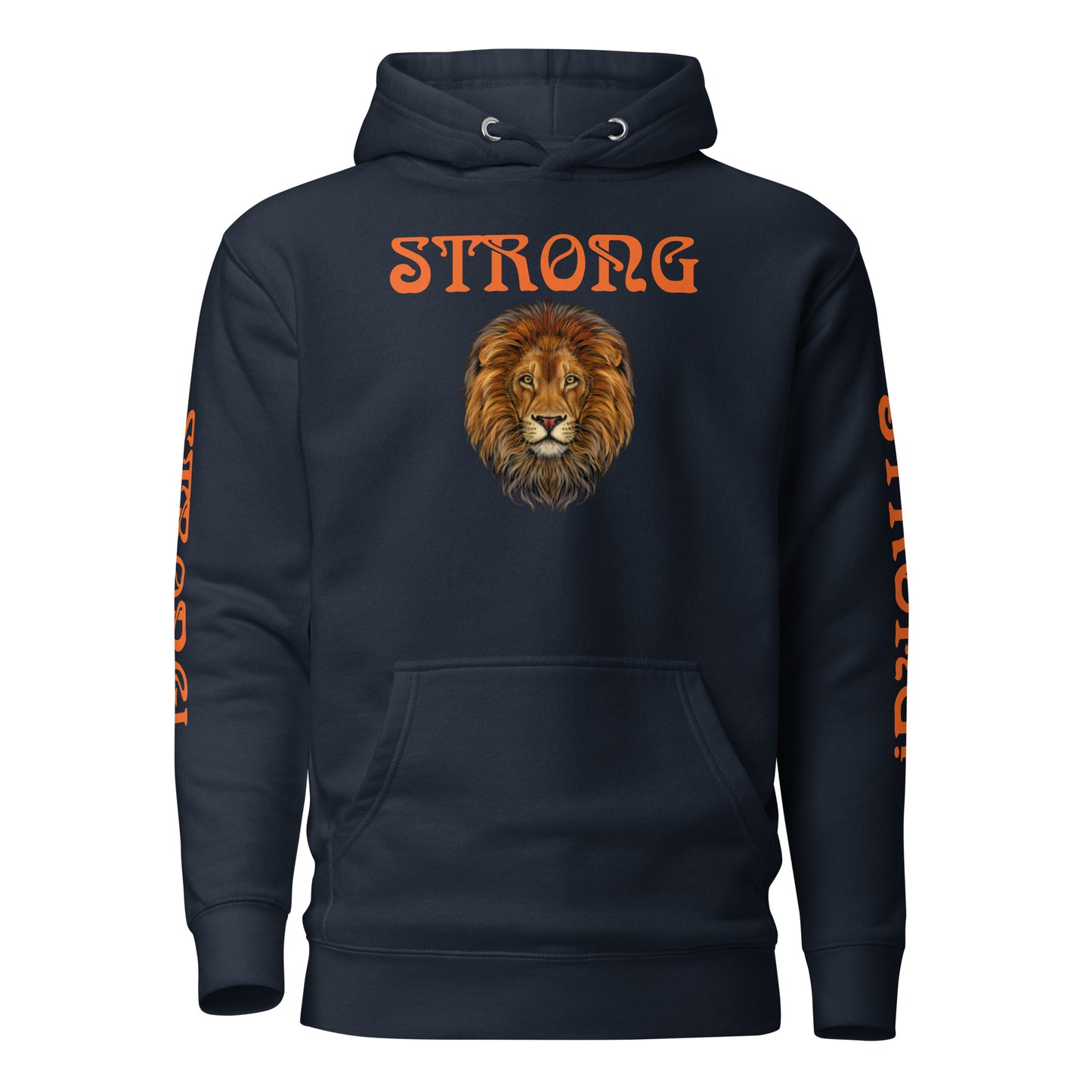 “STRONG”Unisex Hoodie W/Orange Font