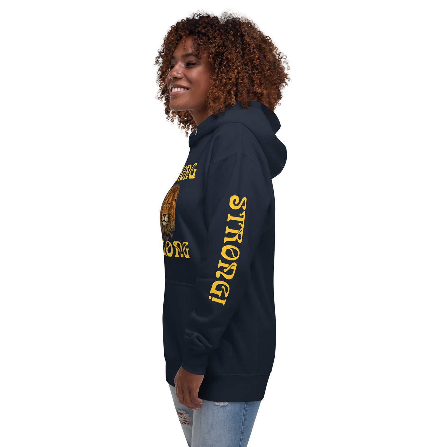 “IAM STRONG”Unisex Hoodie W/Yellow Font