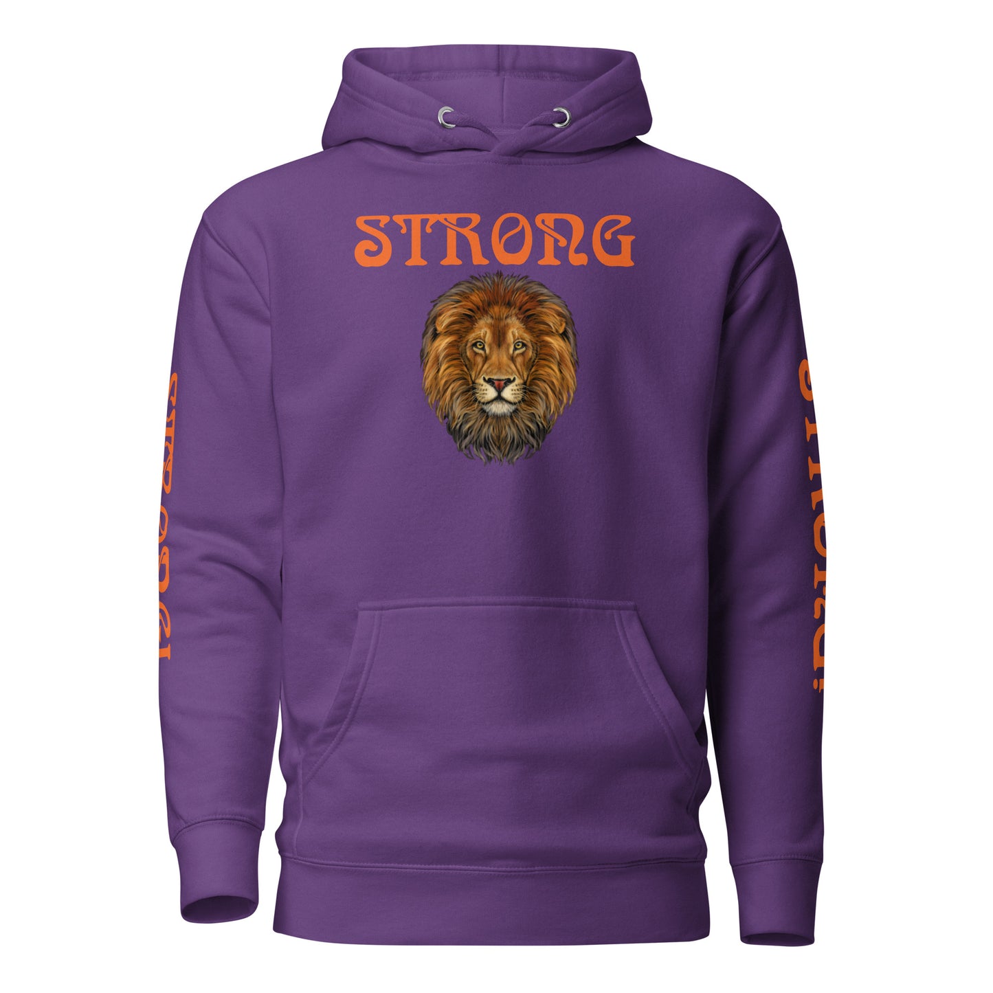 “STRONG”Unisex Hoodie W/Orange Font