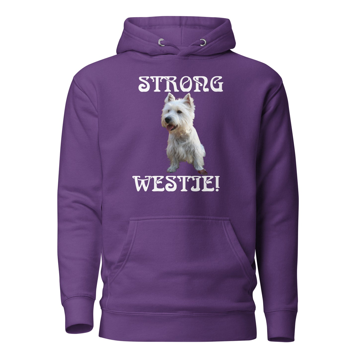 “STRONG WESTIE”Unisex Hoodie W/White Font