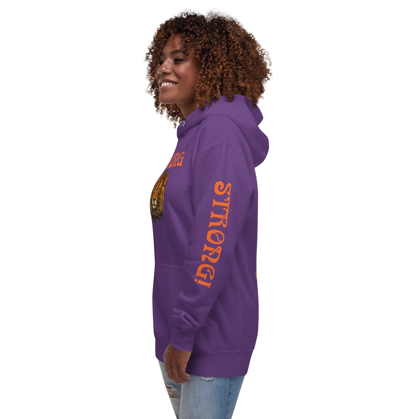 “STRONG”Unisex Hoodie W/Orange Font