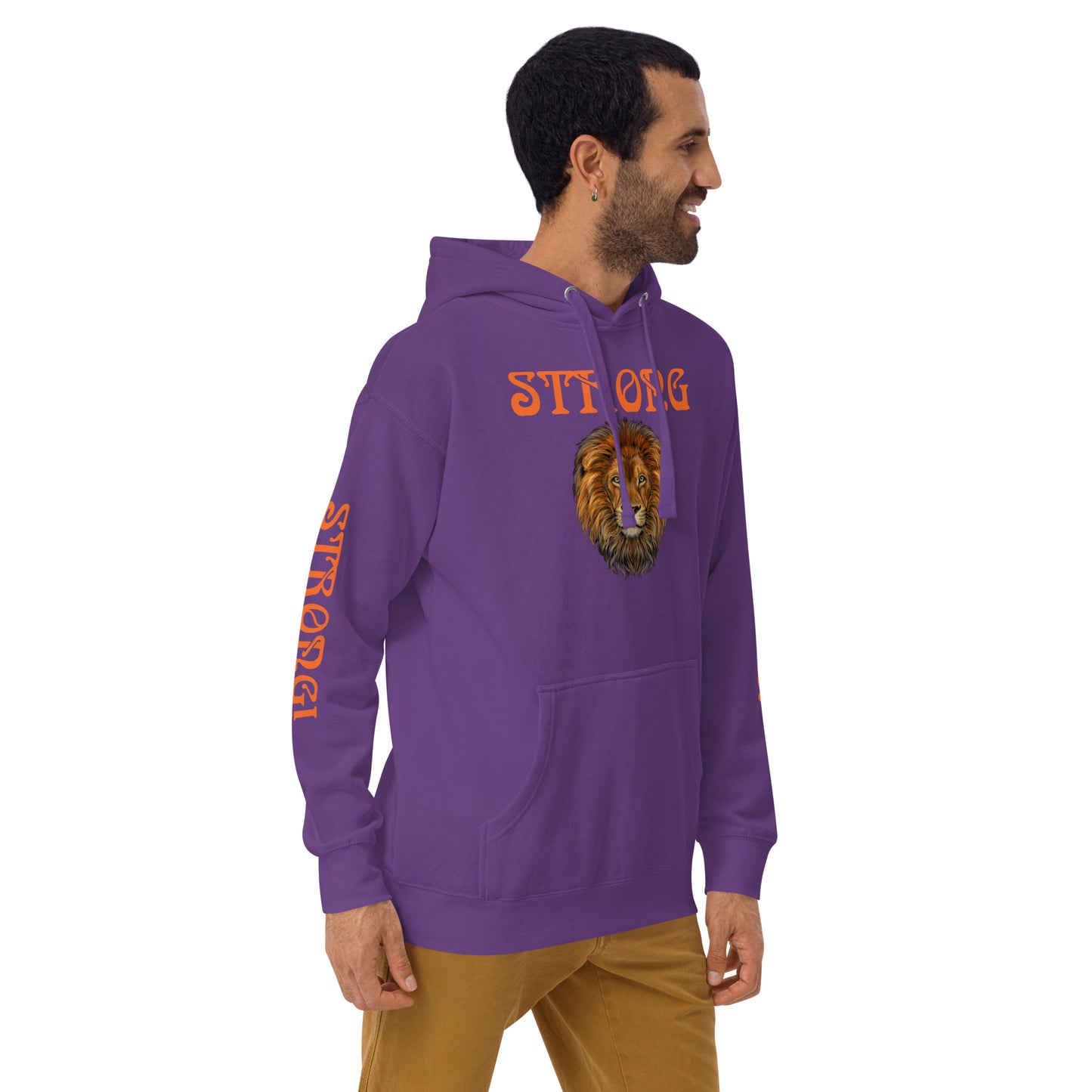 “STRONG”Unisex Hoodie W/Orange Font