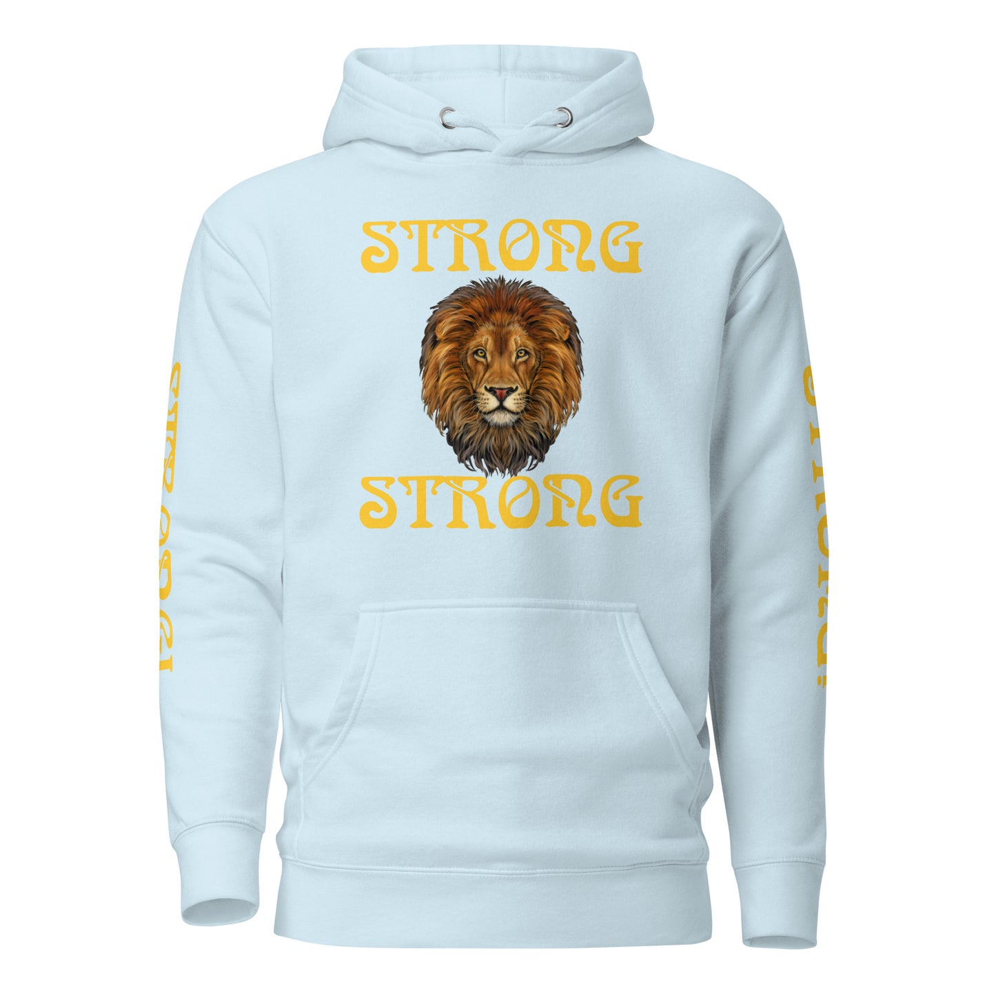 “IAM STRONG”Unisex Hoodie W/Yellow Font