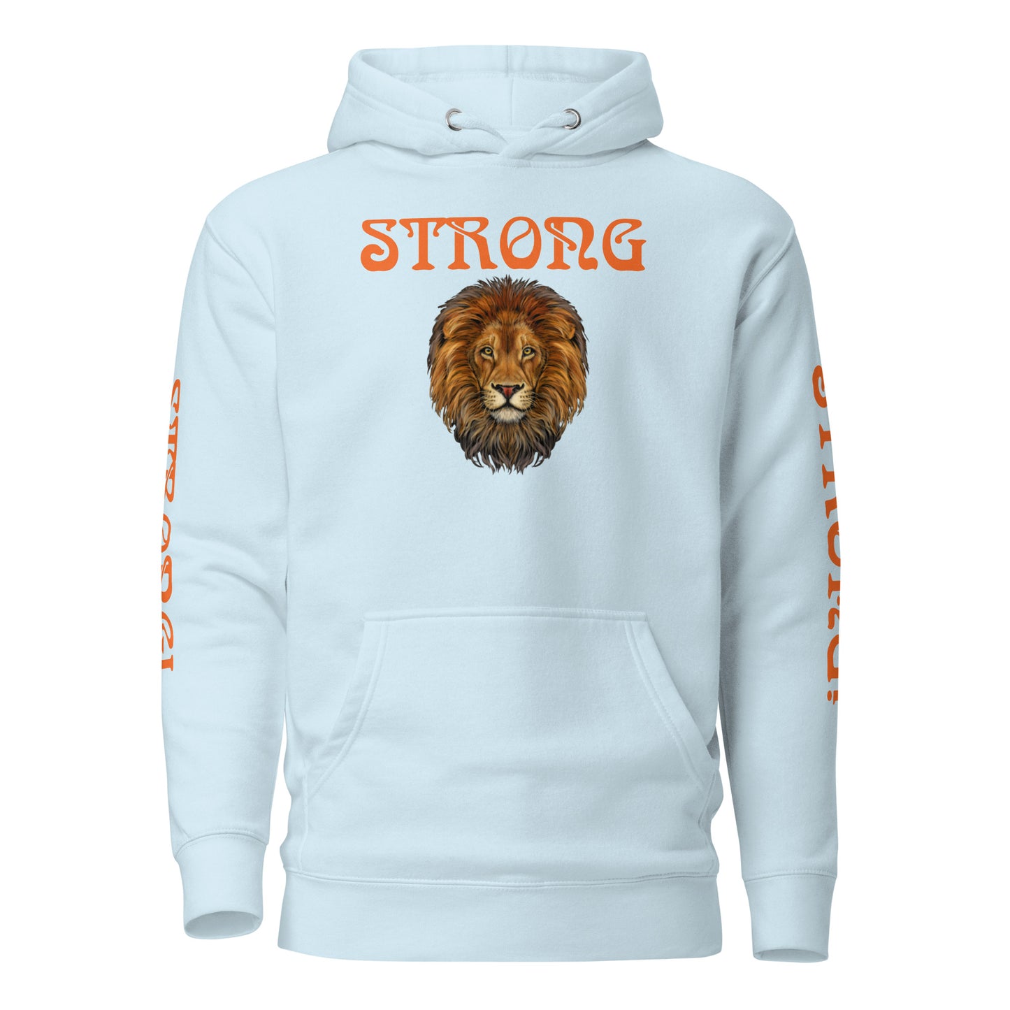 “STRONG”Unisex Hoodie W/Orange Font