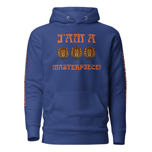 “I’AM A MASTERPIECE!"Unisex Hoodie W/Orange Font